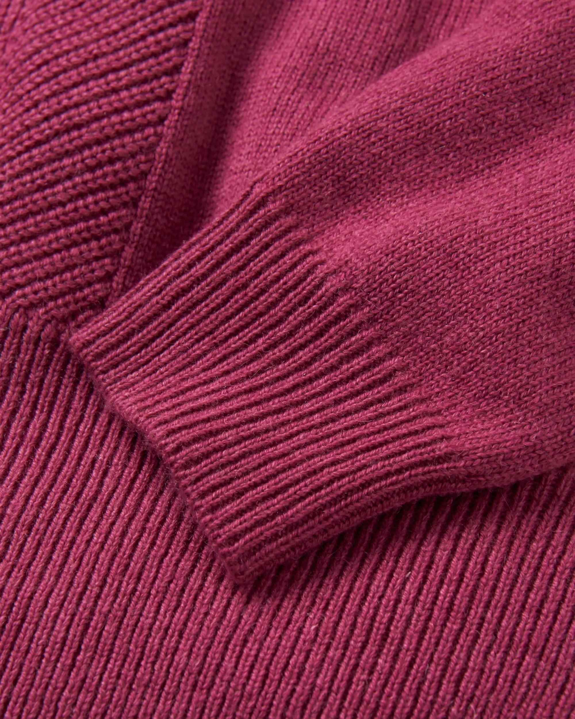 Hideout Oversized Knitted Jumper - Rhubarb - Image 8