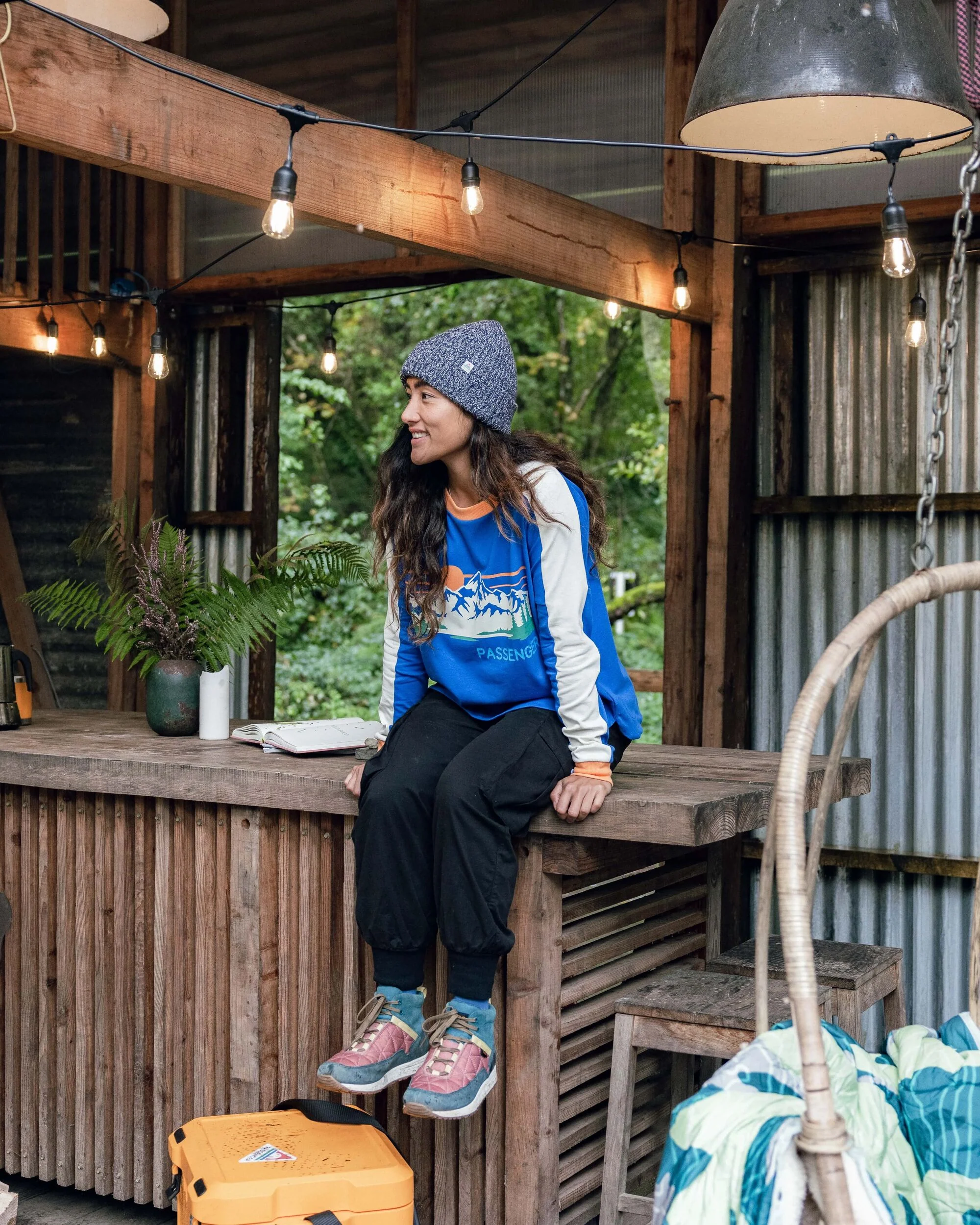 Hilltop Organic Cotton LS T-Shirt - Azure Blue - Image 9