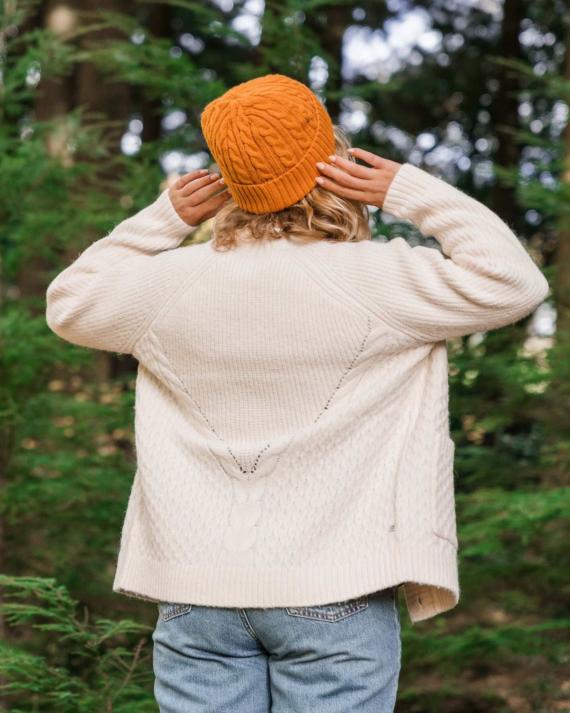 Homey Knitted Cable Cardigan - Off White - Image 4