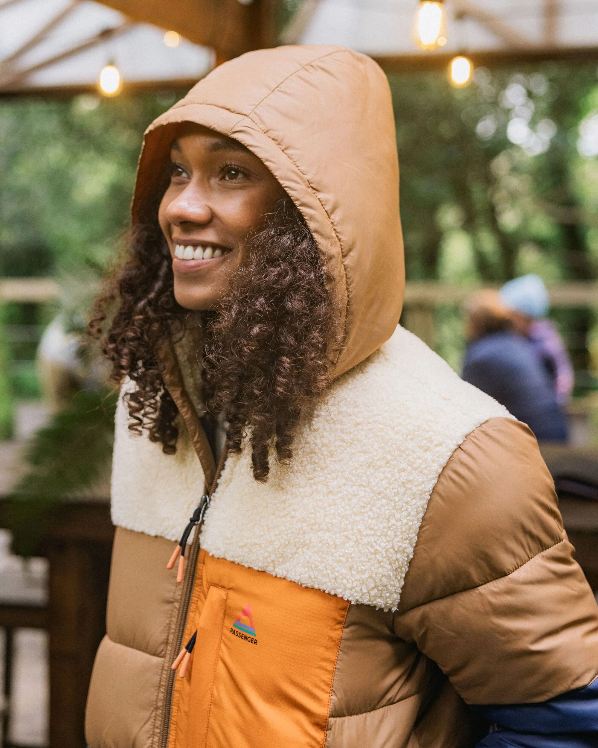 Inspire Insulated Hooded Jacket - Dark Denim/Toffee - Image 4