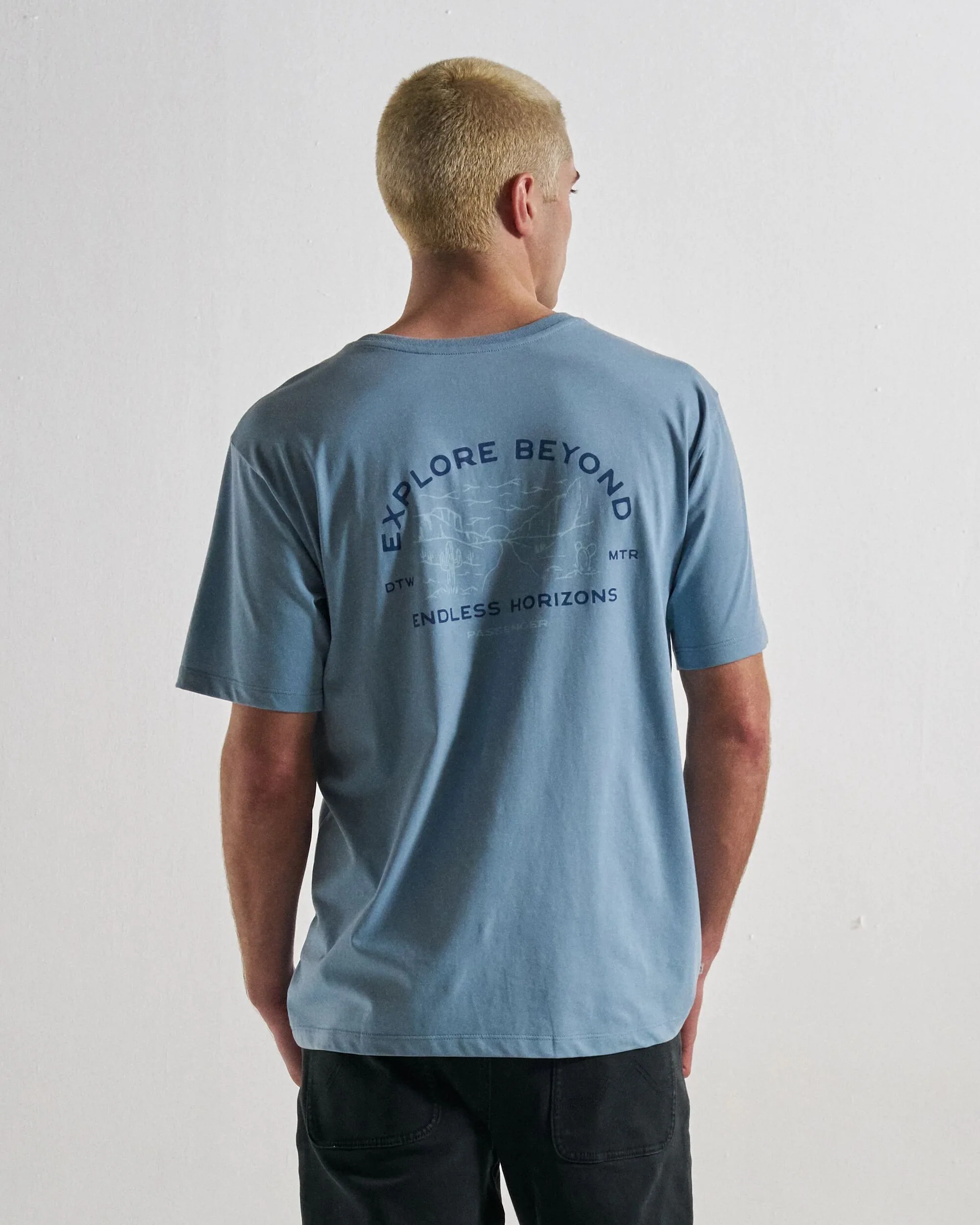 Horizons T-Shirt - Faded Denim