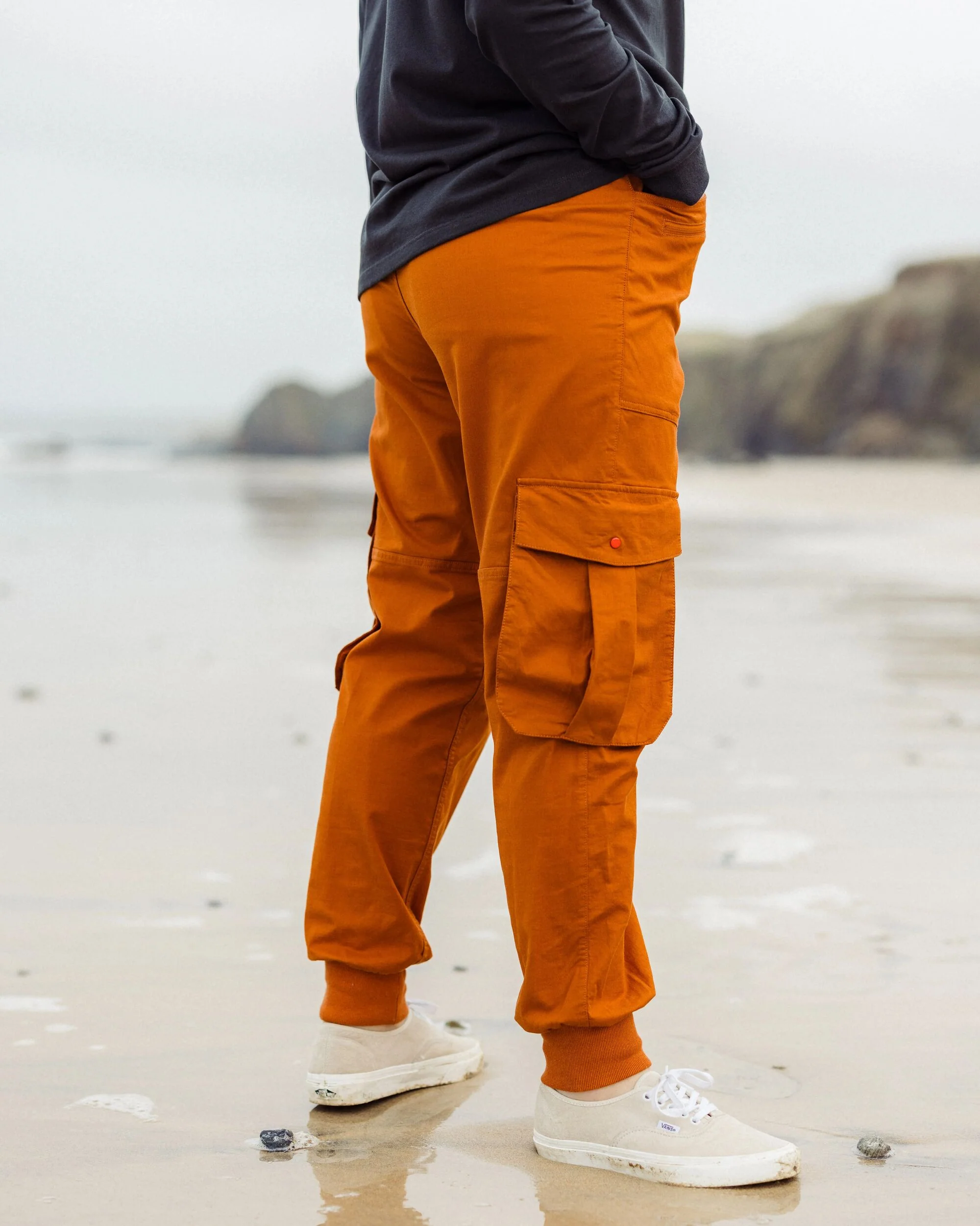 Hydrilla Organic Cotton Trouser - Sunset Orange - Image 3