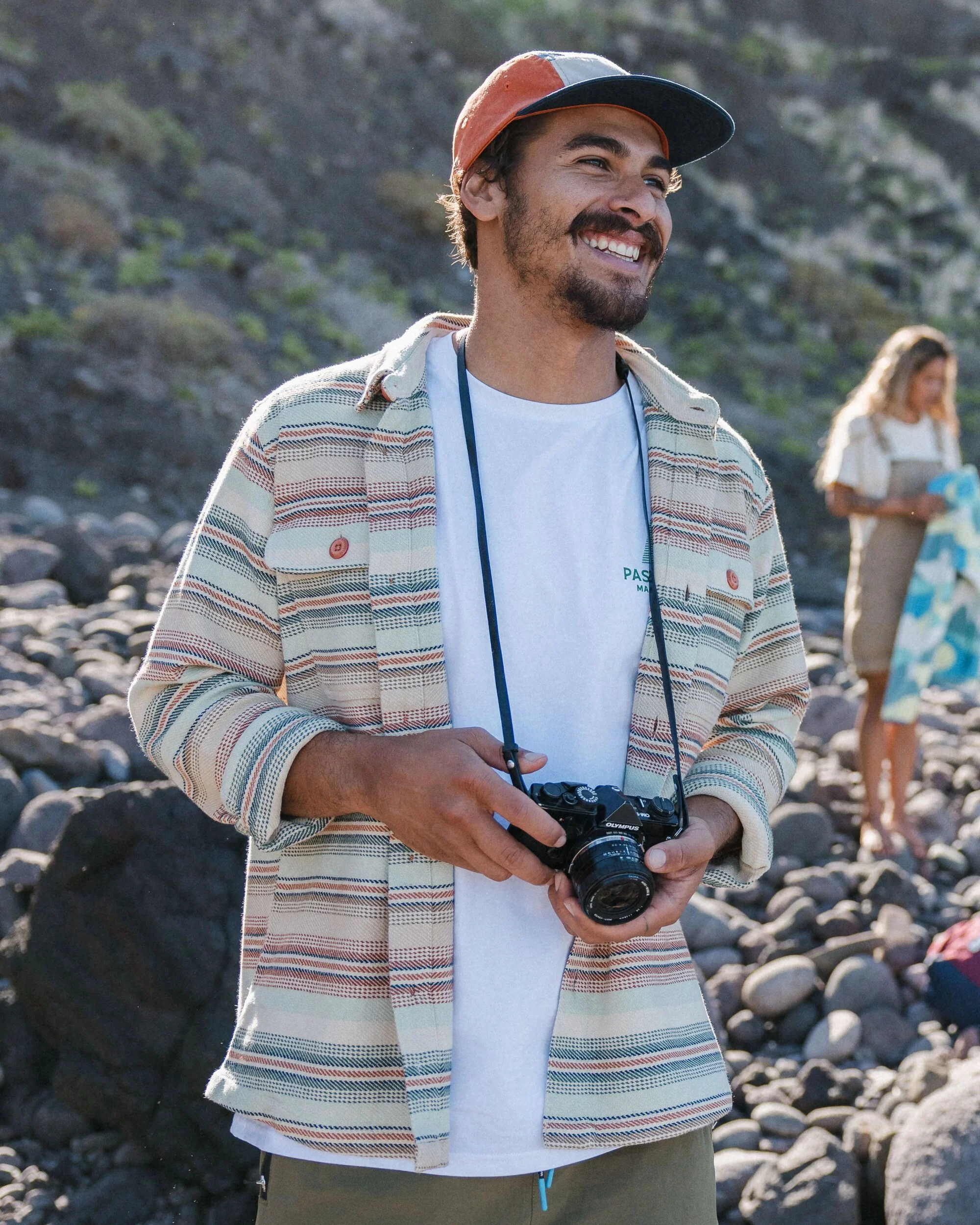 Island Twill Shirt - Birch Beach Stripe