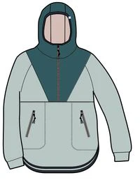 Juana Polar Hooded Fleece - Surf Spray - Image 8
