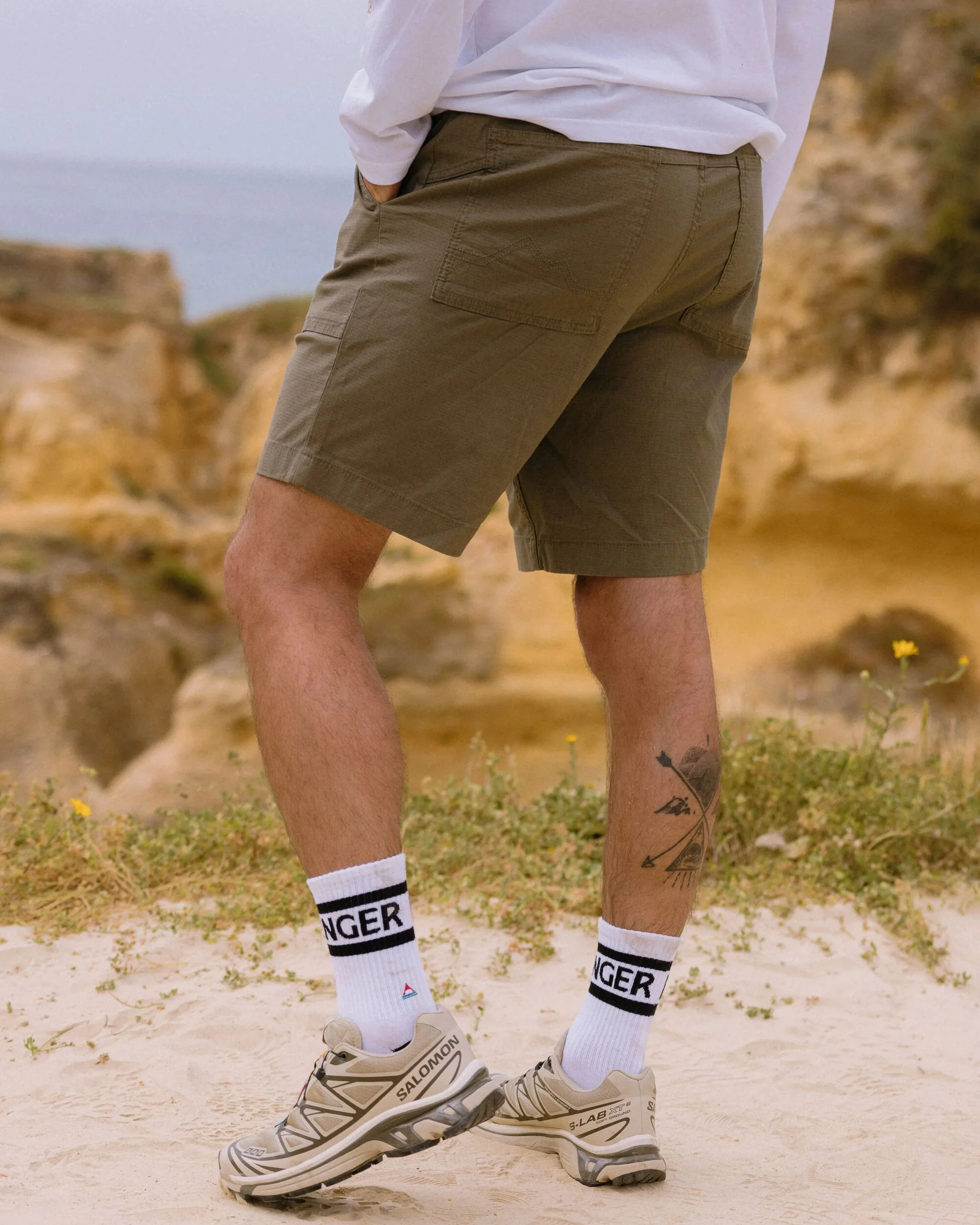 Kimmer Ripstop Cotton Short - Dusty Olive - Image 3