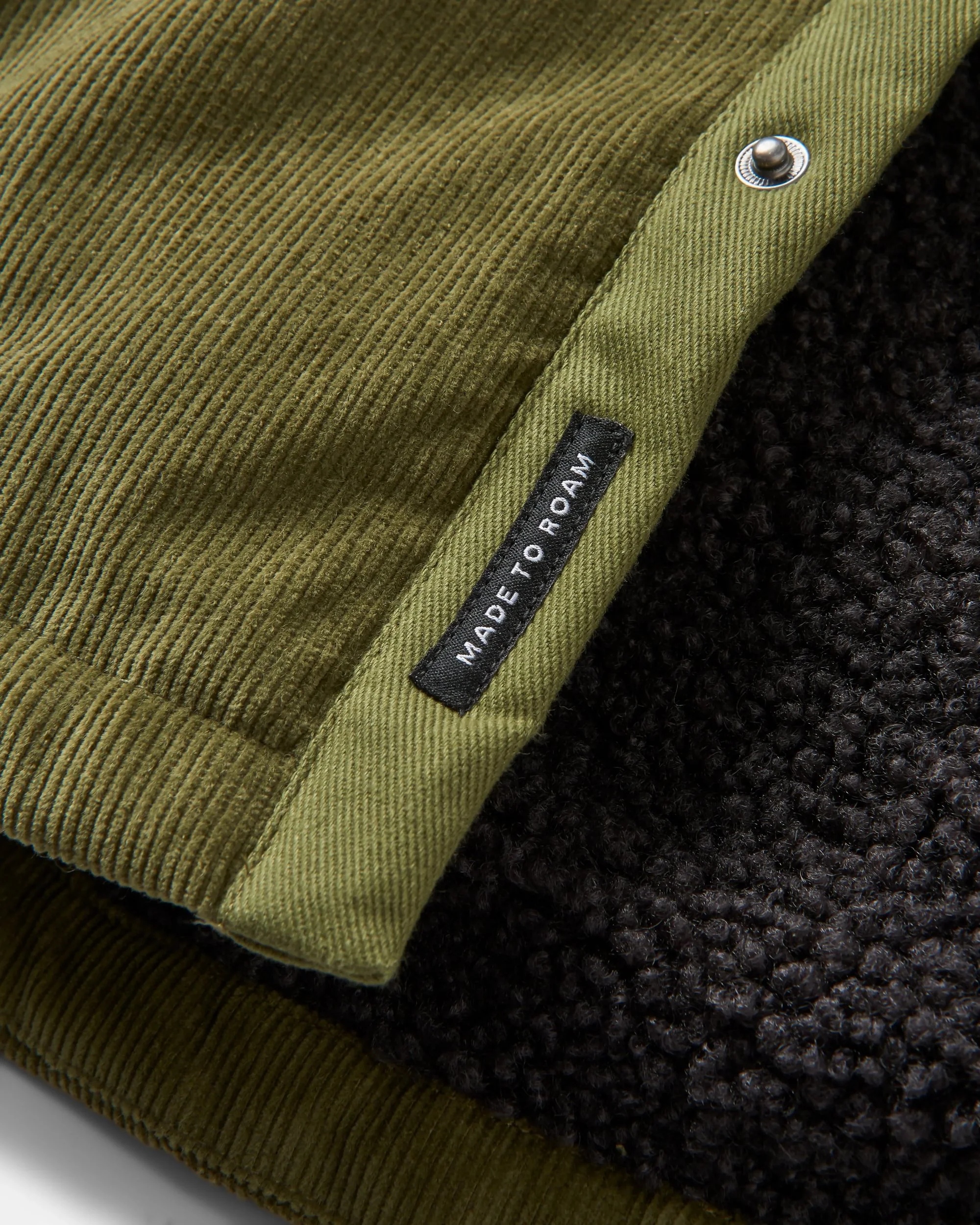 Kodiak Sherpa Lined Cord Overshirt - Khaki - Image 5