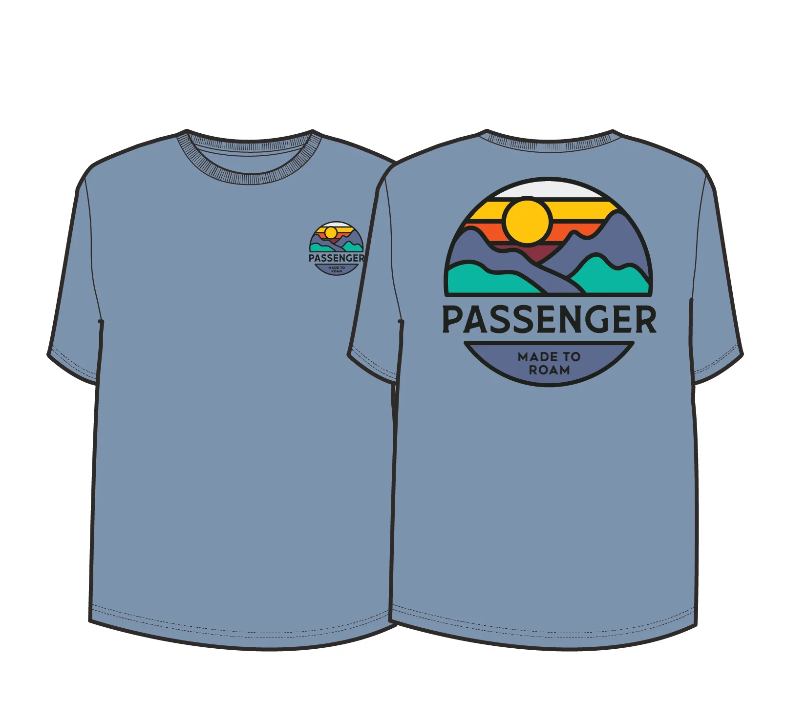 Laidback T-Shirt - Faded Denim - Image 8