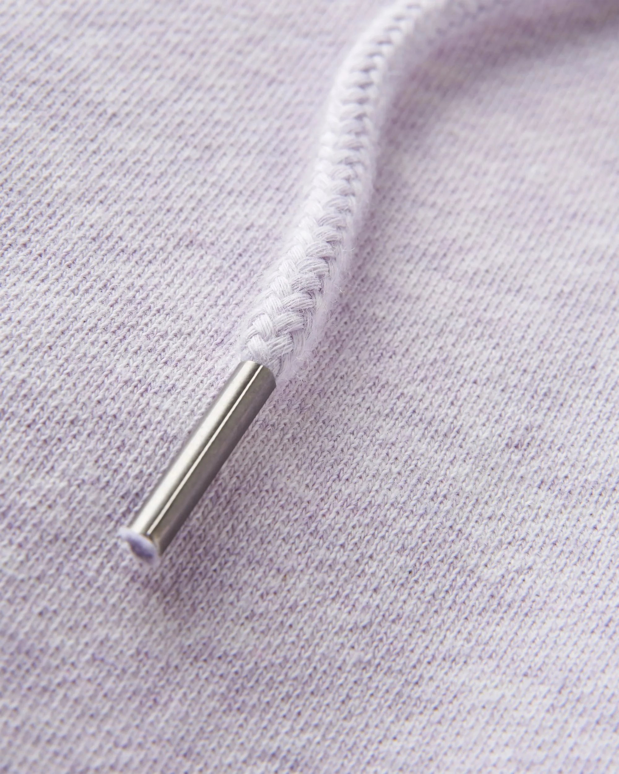 Laidback Organic Cotton Hoodie - Lilac Mist Marl - Image 8