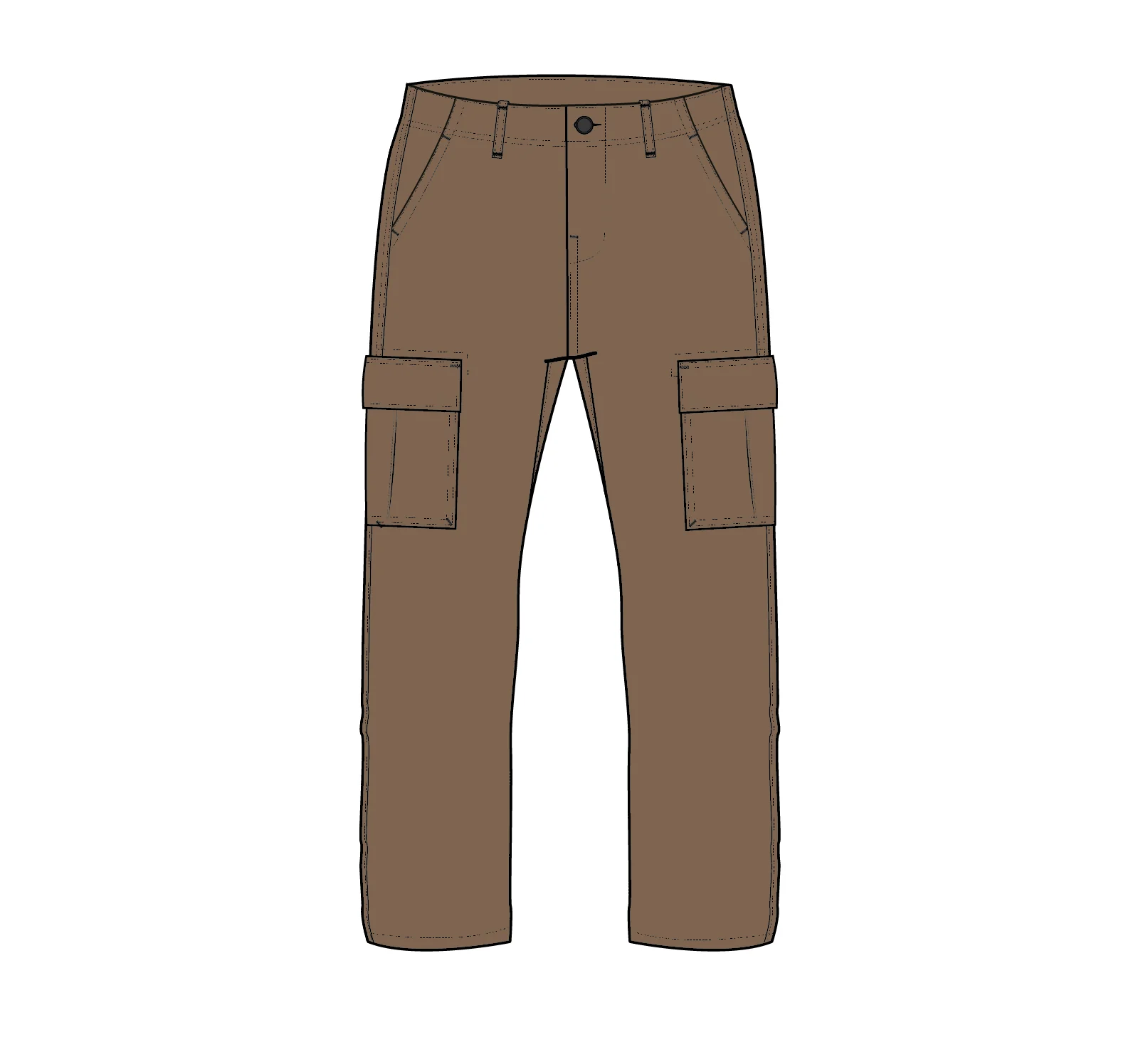 Lakeside Cargo Cotton Trouser - Caramel - Image 9