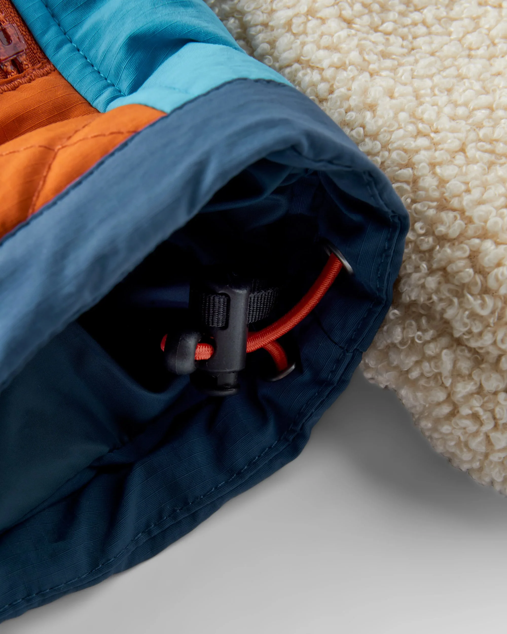 Lara Quilted Jacket - Oat/Sunset Orange - Image 10