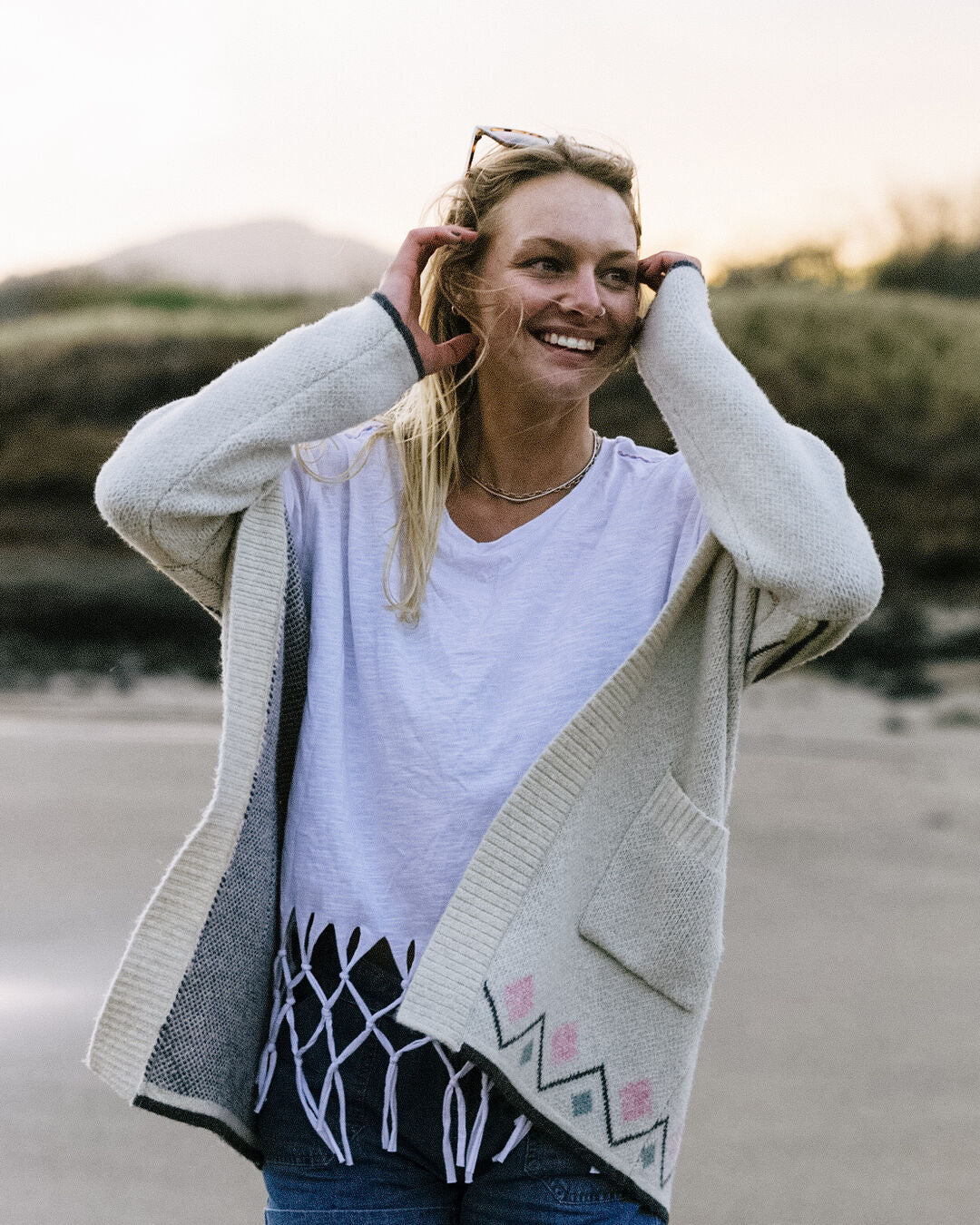 Leif Yarn Cardigan - Off White