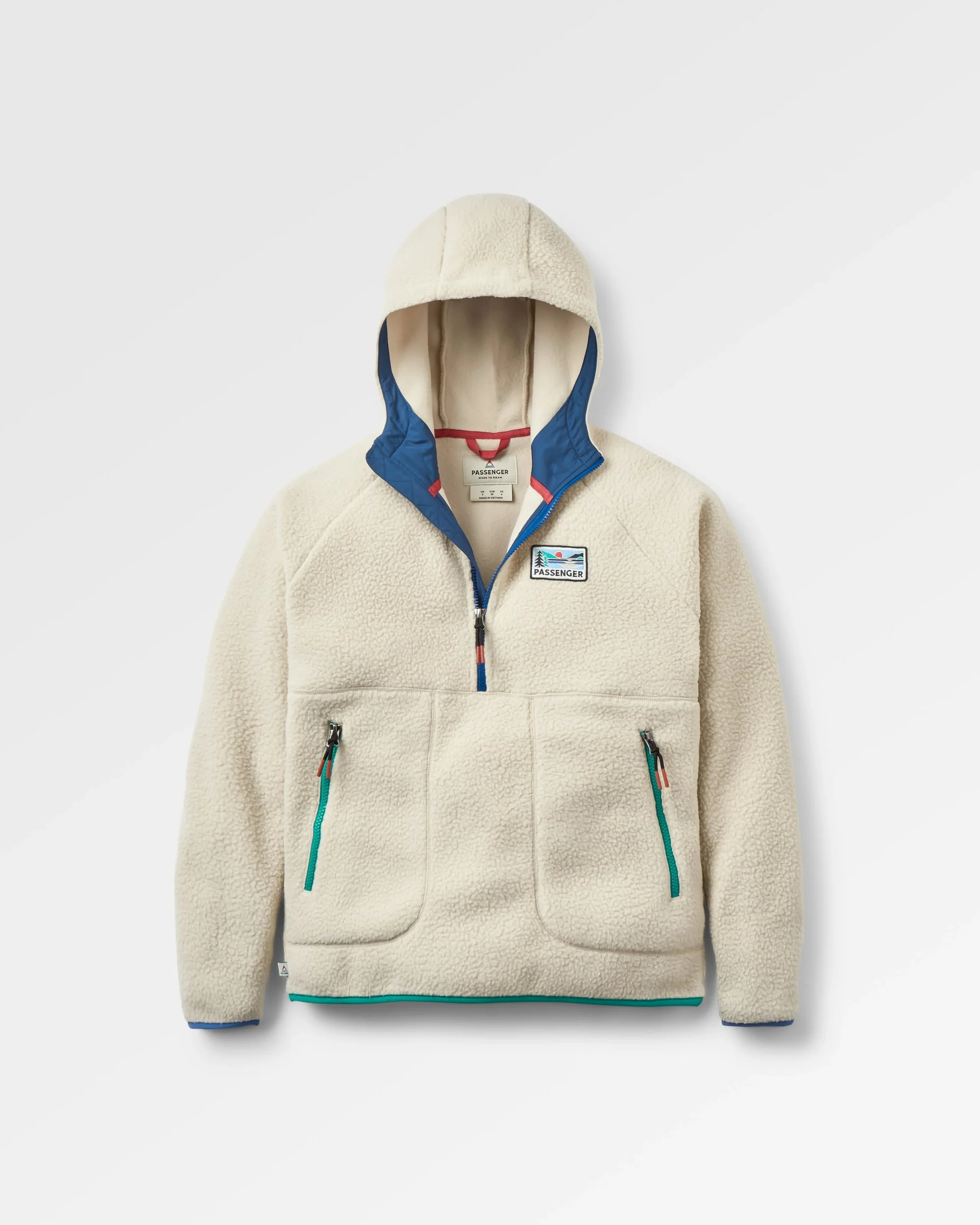 Maine 1/2 Zip Sherpa Fleece - Oatmeal
