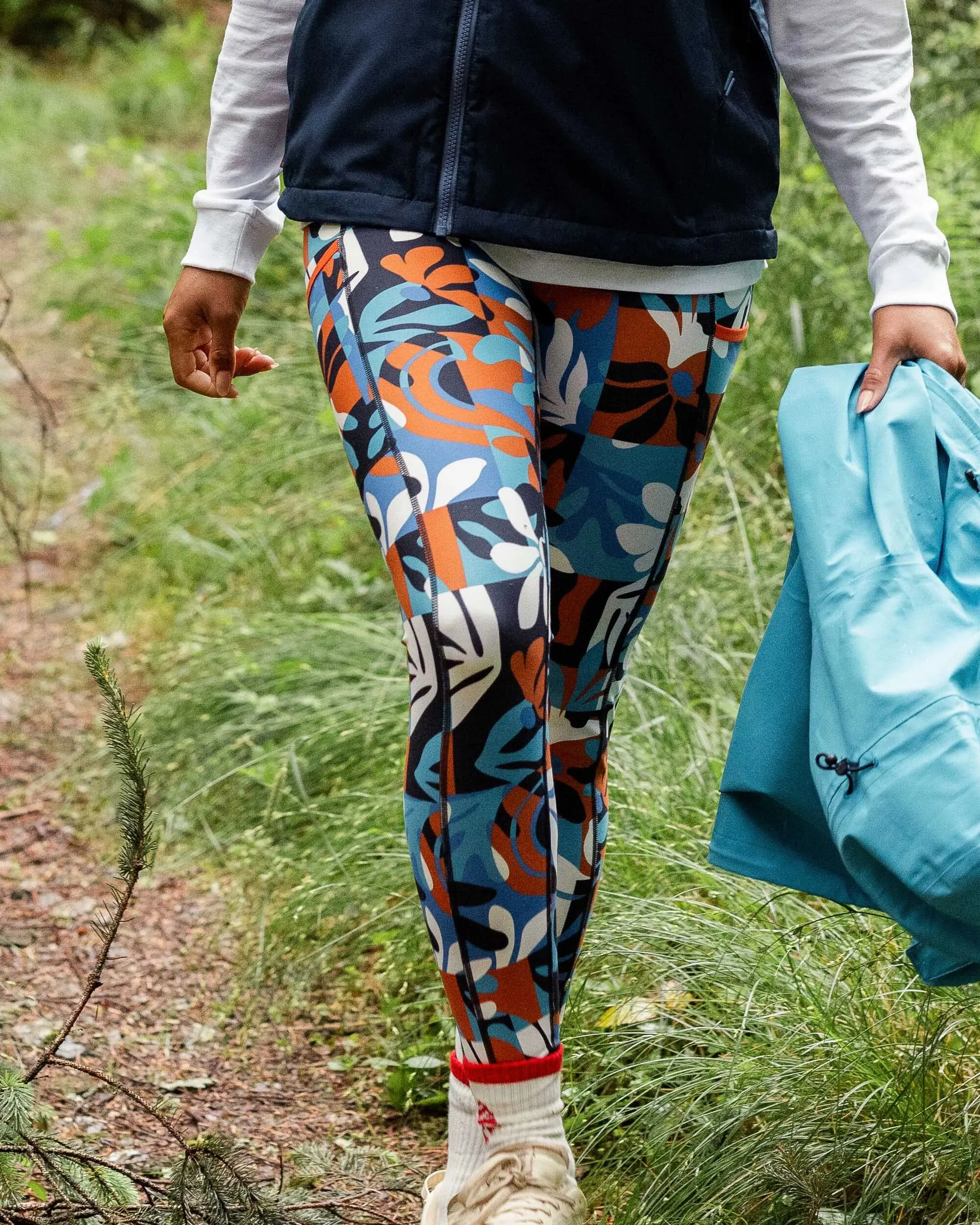 Mantra Active Legging - Mountain Foliage Blue
