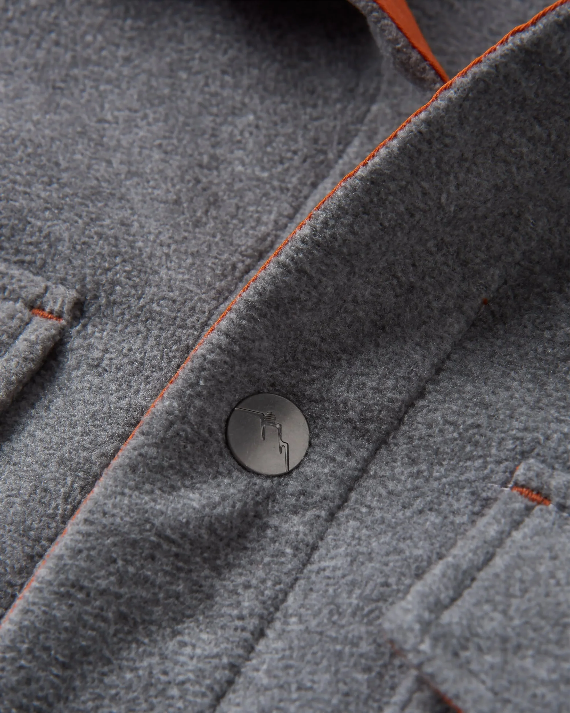 Maple Polar Fleece Shirt - Grey Marl 2 - Image 6
