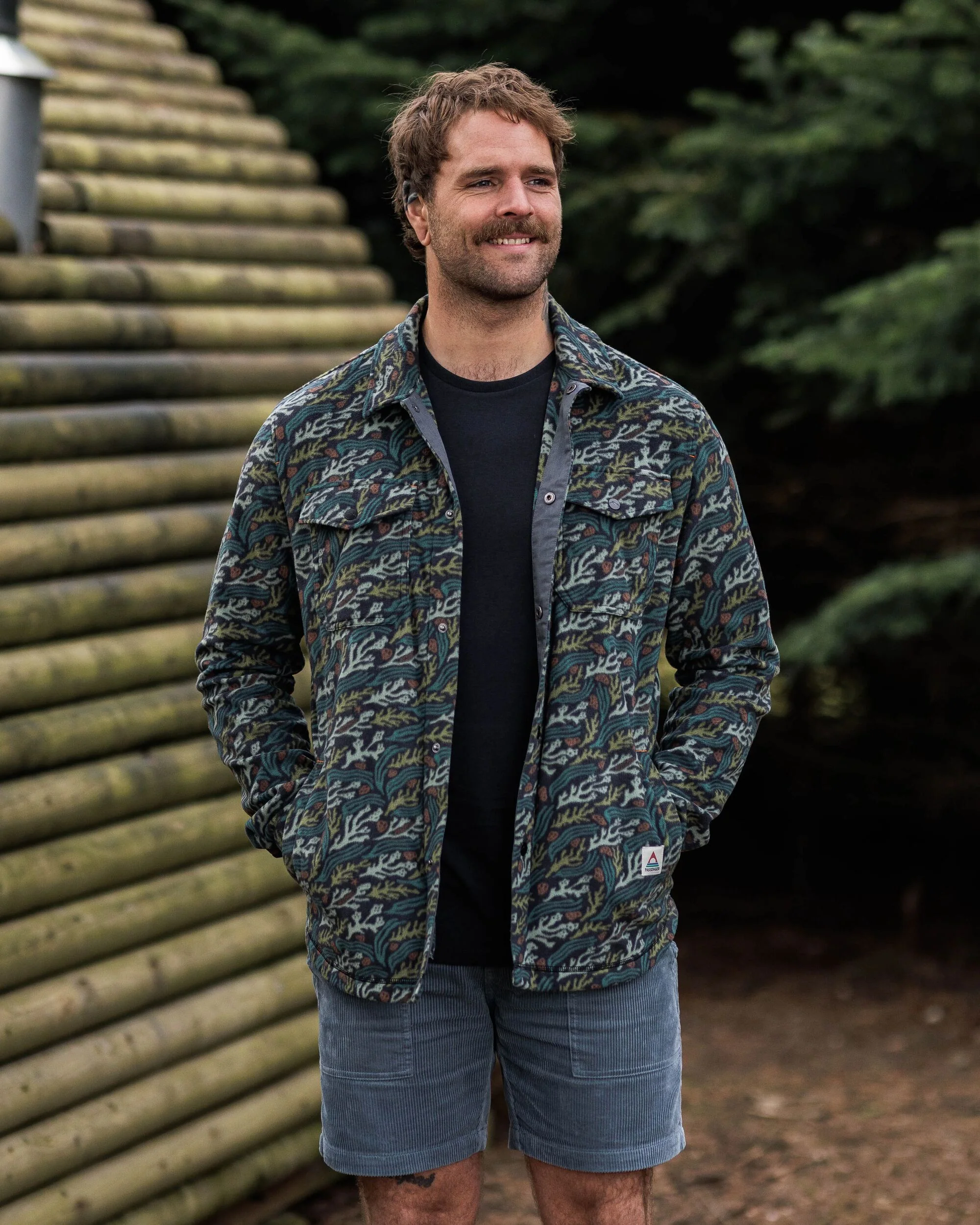 Maple Polar Fleece Shirt - Ocean Current Black