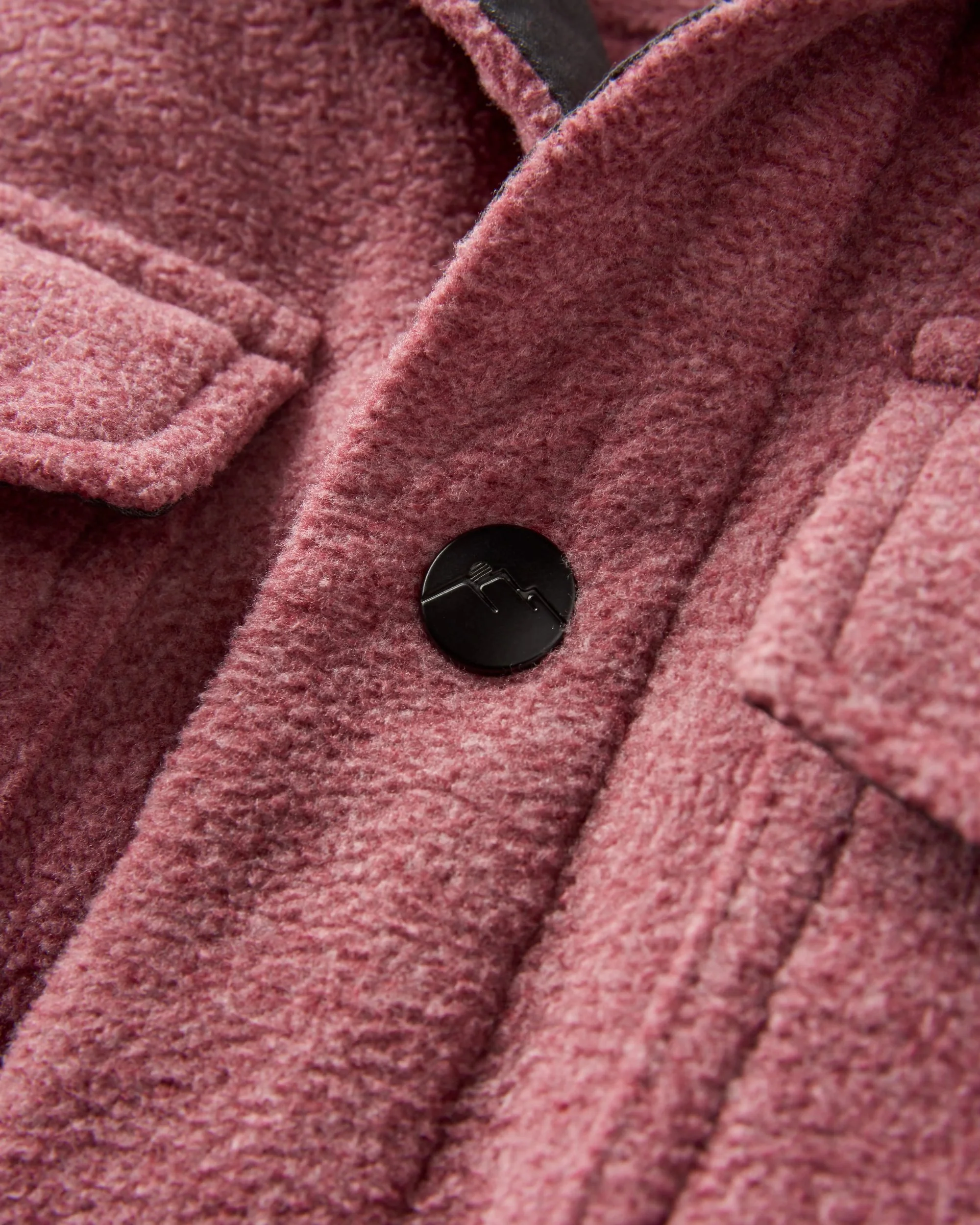 Maple Polar Fleece Shirt - Wine Marl - Image 6