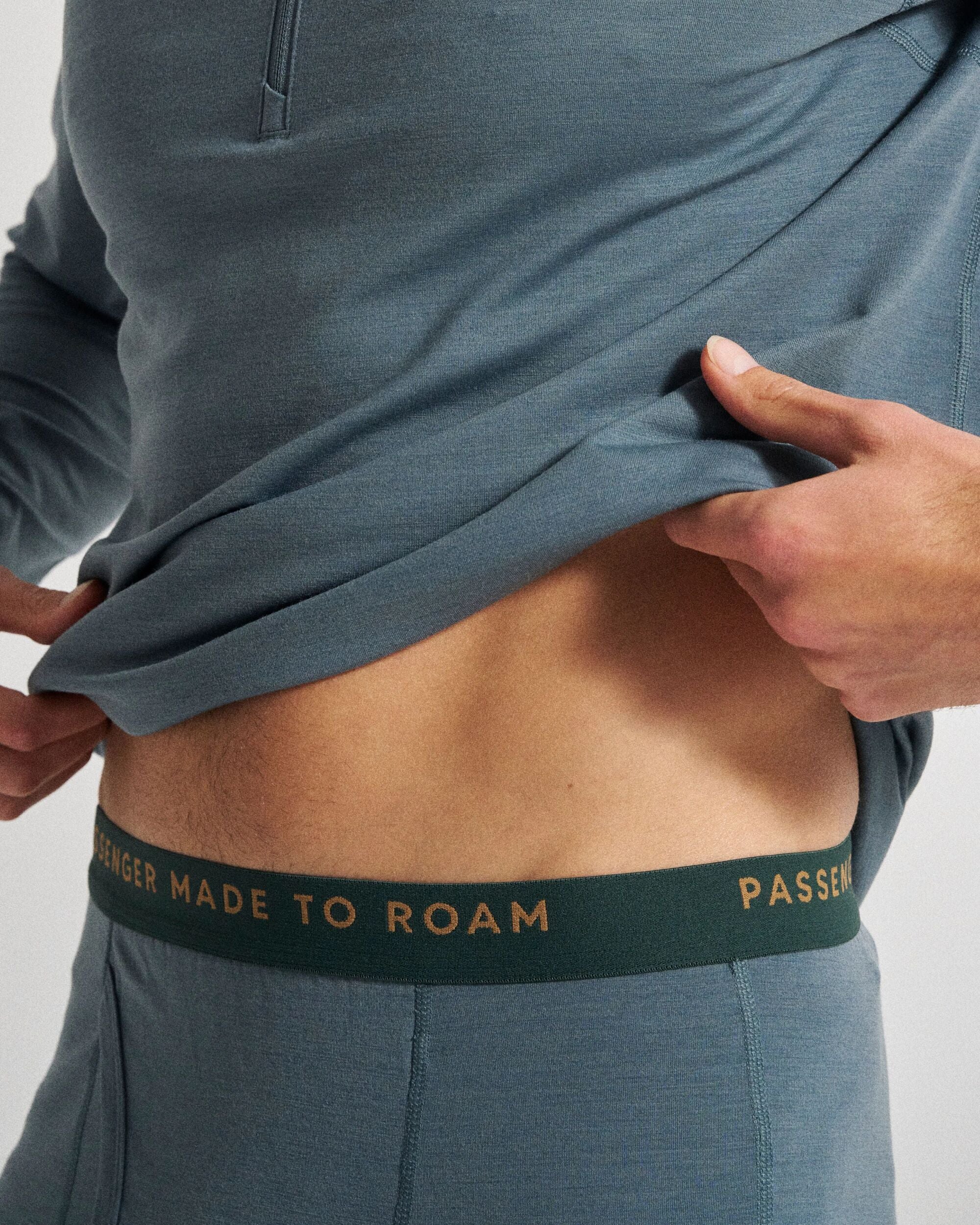 Men's Merino Blend Base Layer Bottom - Storm Grey - Image 4