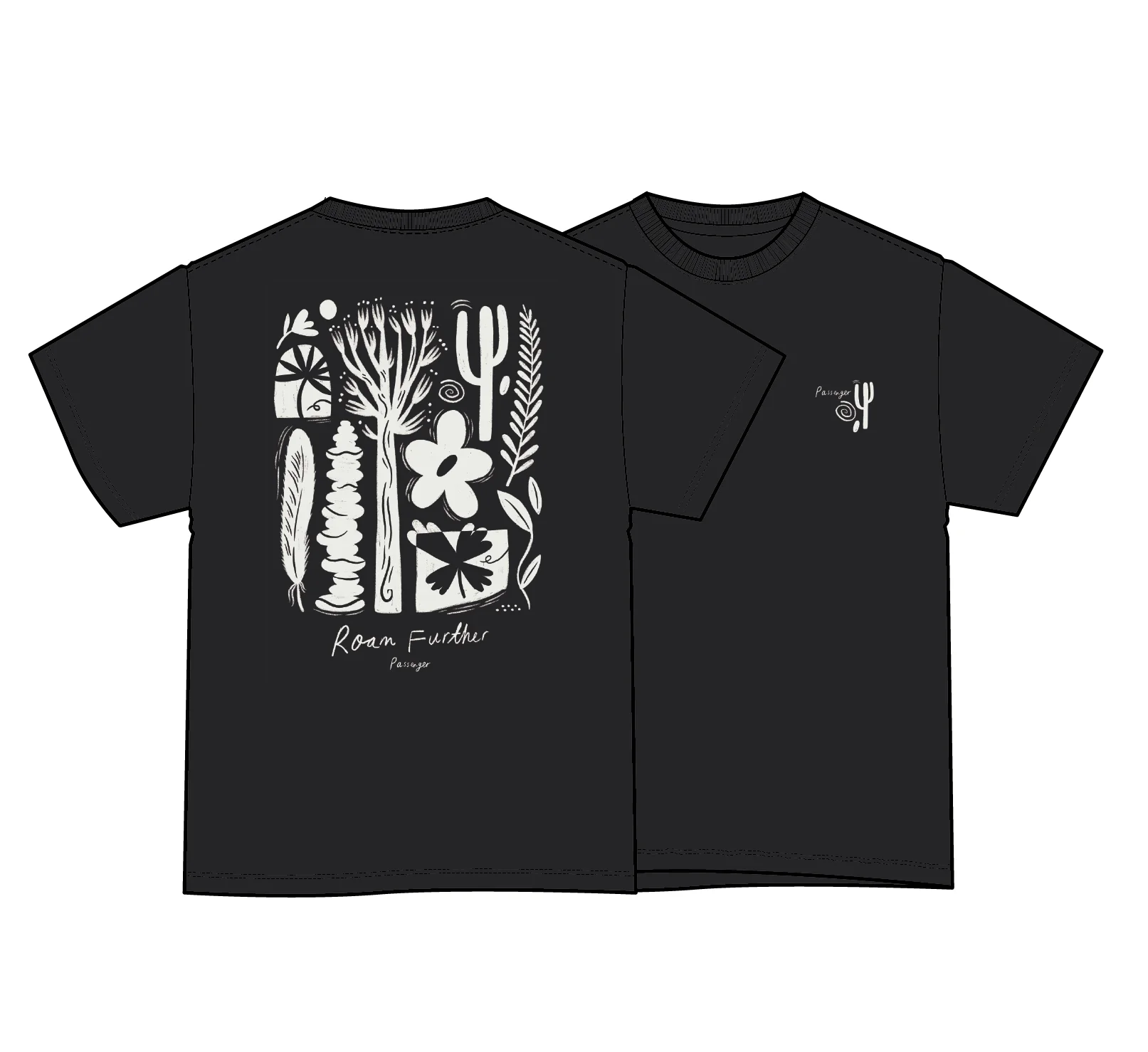 Men's Roam Further T-Shirt - Black - Image 7