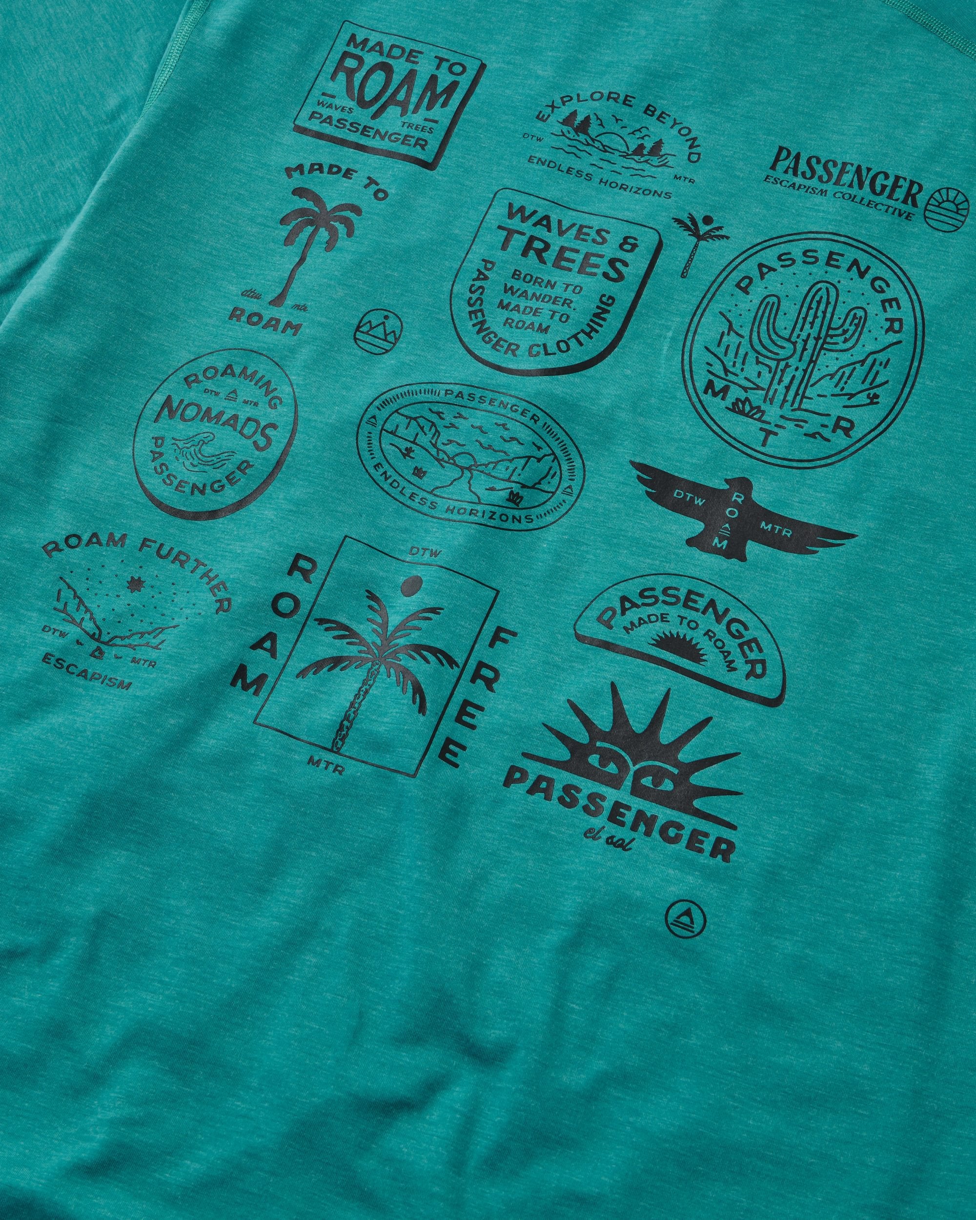 Men's Solscape Active T-Shirt - Ocean Teal Marl - Image 4
