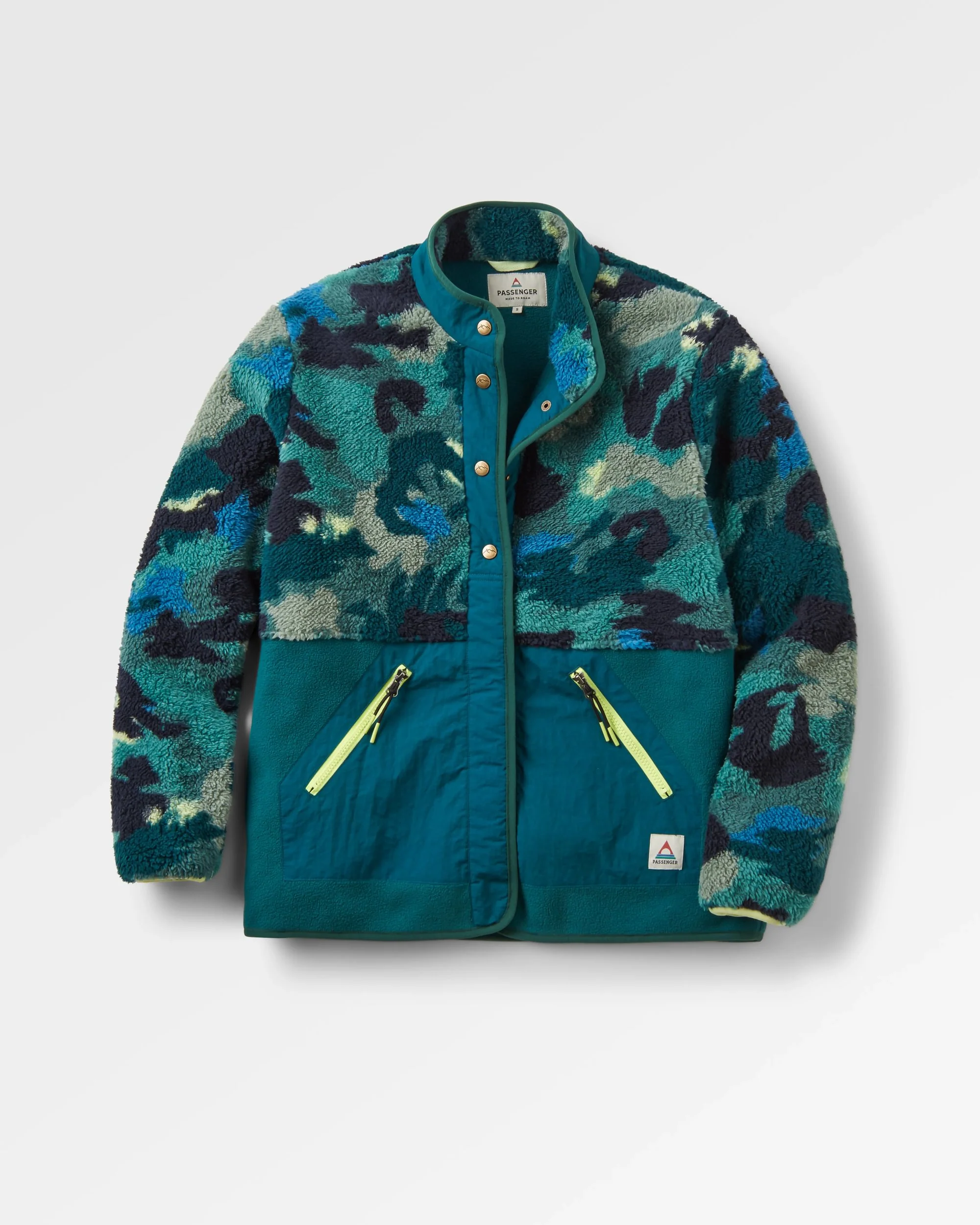 Navegado Soft-Touch Sherpa Fleece - Alpine Camo Rain Forest