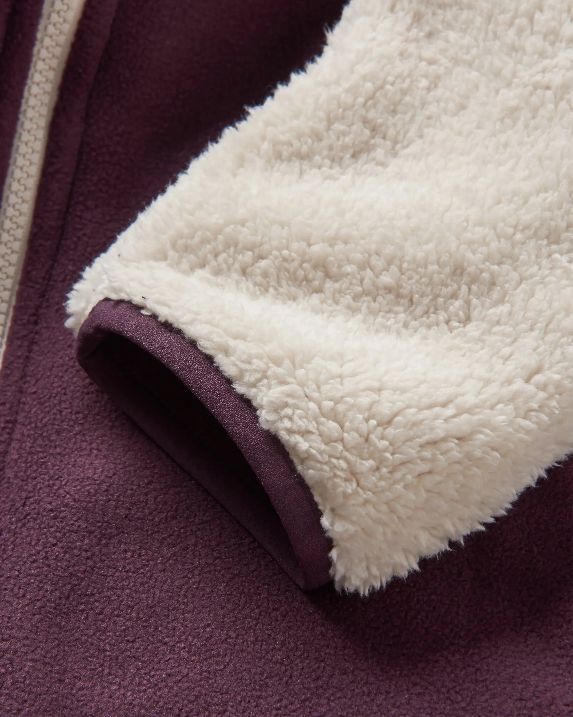 Nestling Polar-Lined Sherpa Fleece - Deep Plum - Image 5