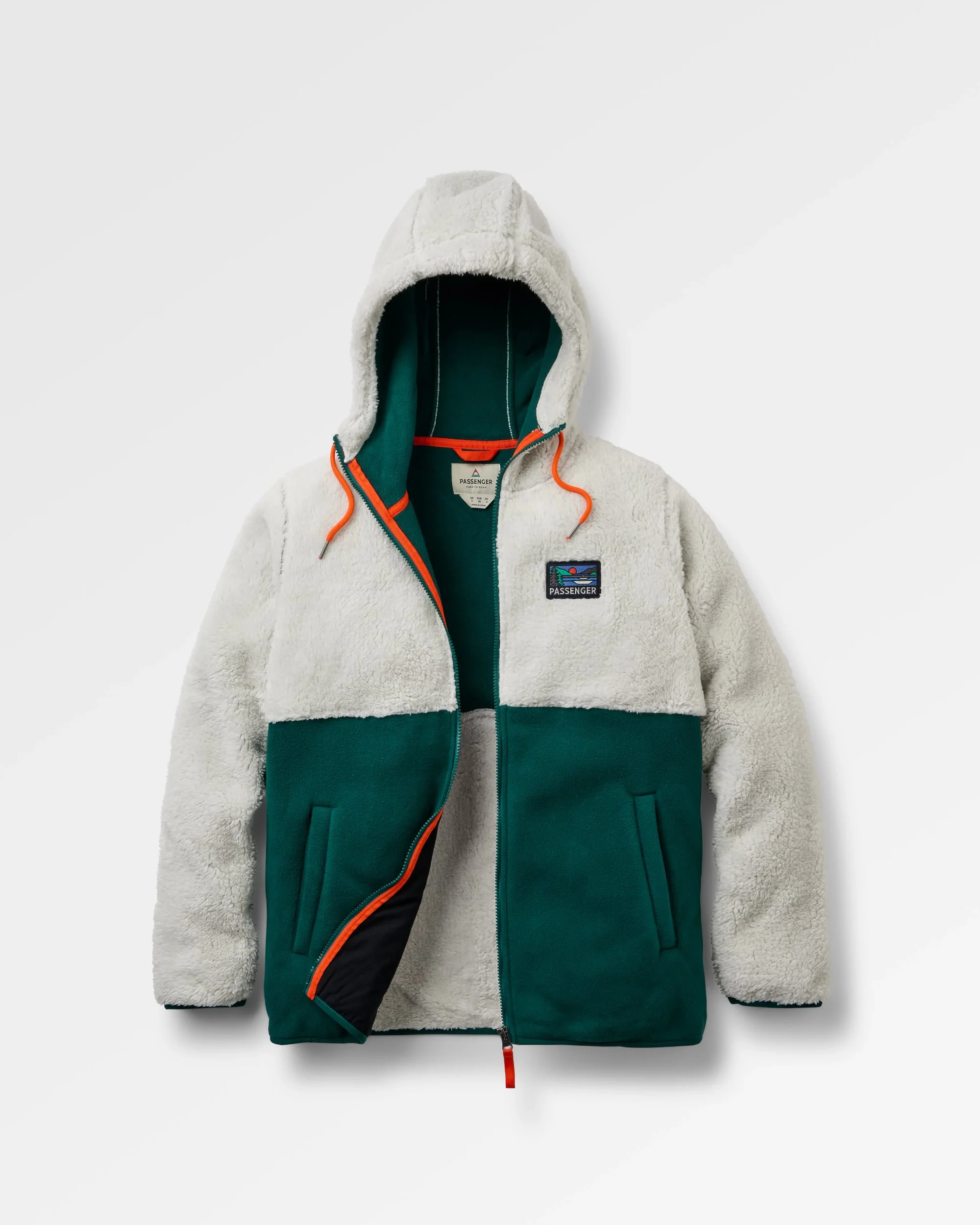 Nestling Polar-Lined Sherpa Fleece - Grey Dawn/Rain Forest