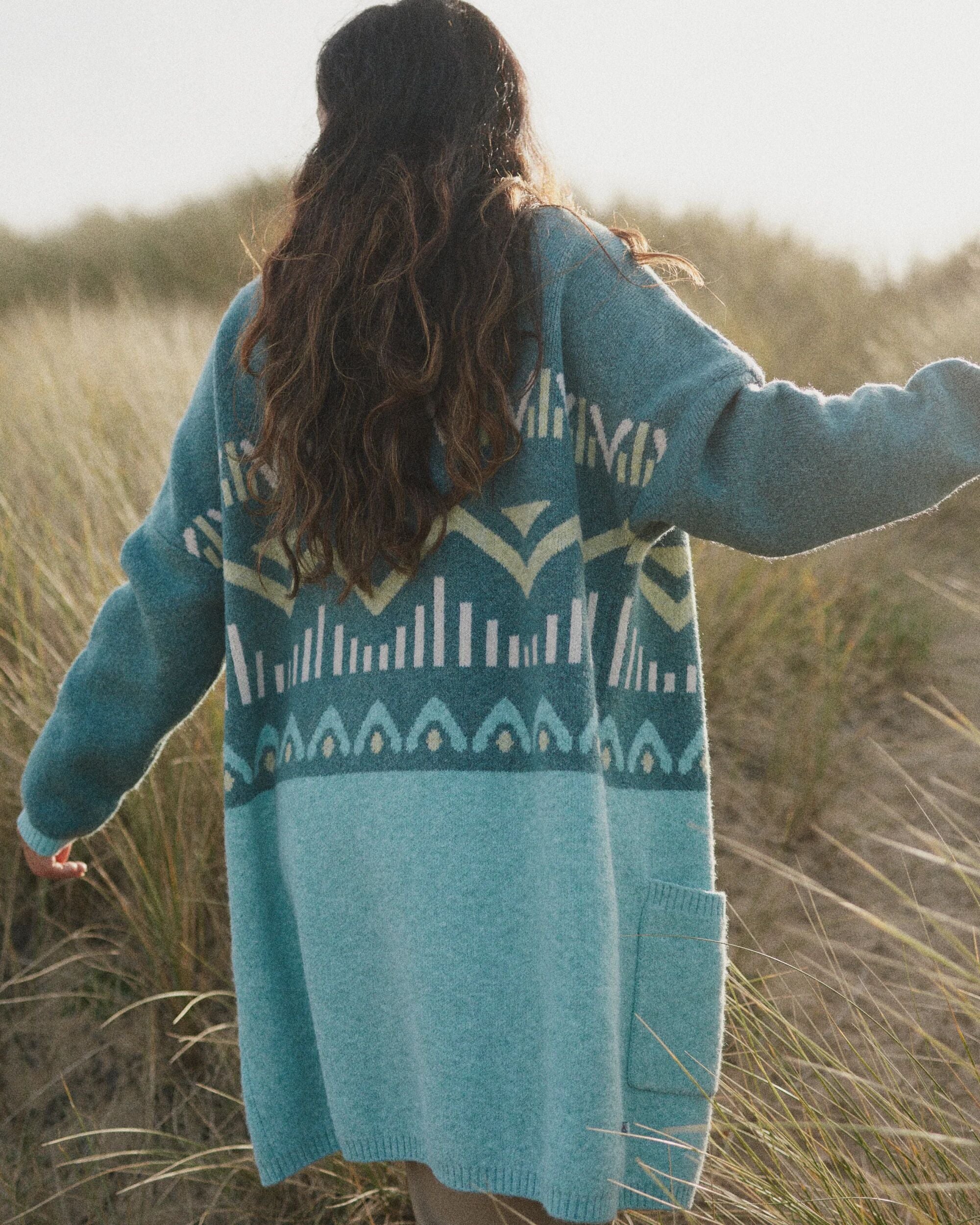 Nettle Knitted Cardigan - Arctic