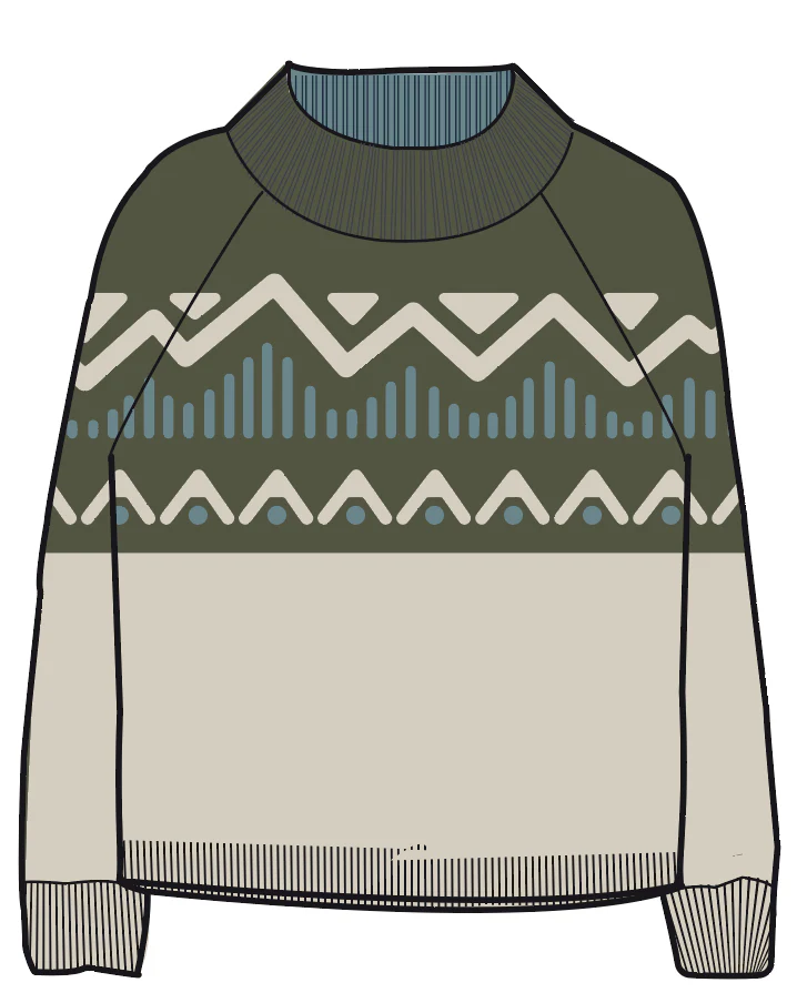 Nettle Knitted Jumper - Khaki - Image 5