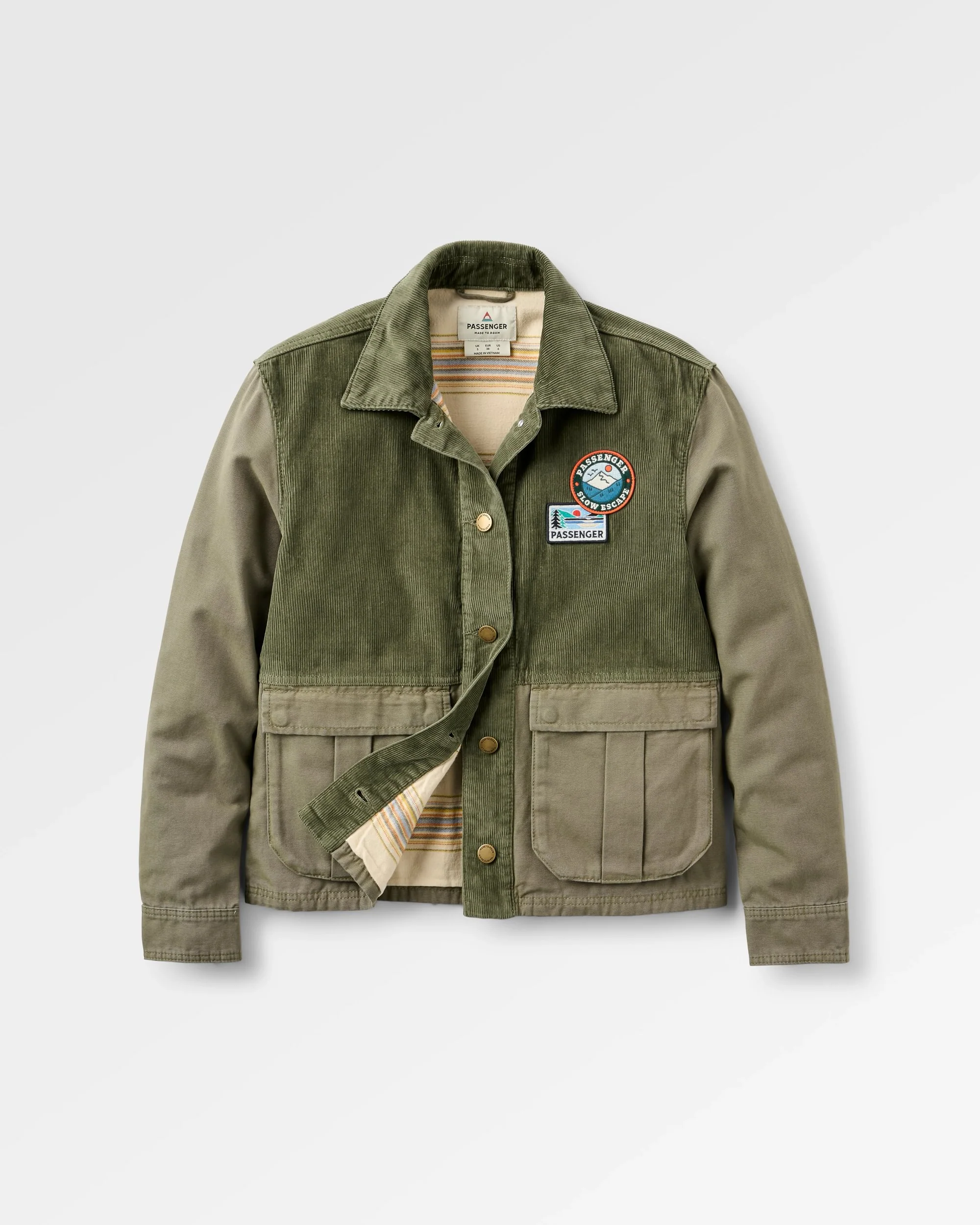 Nomad Corduroy Overshirt - Dusty Olive