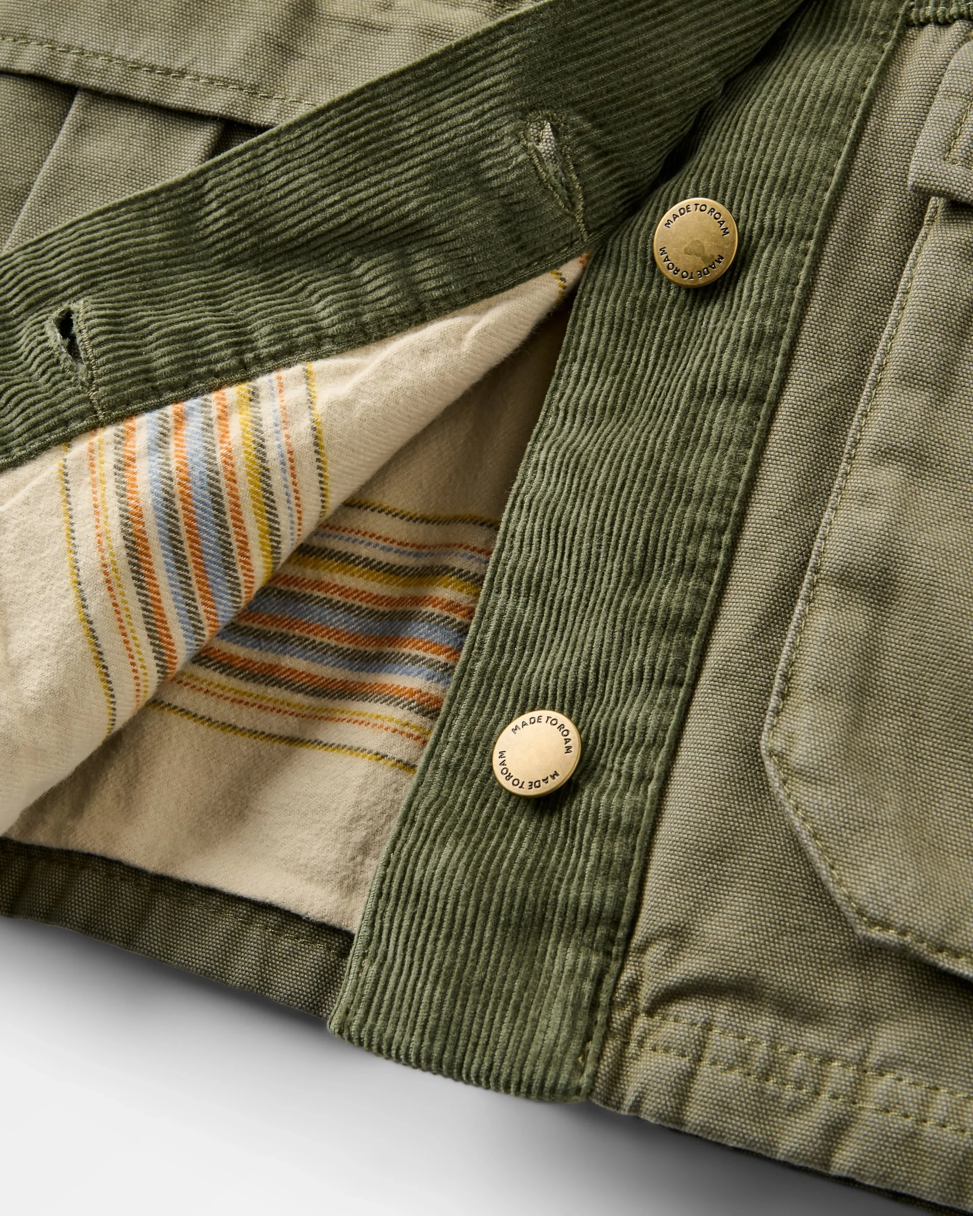 Nomad Corduroy Overshirt - Dusty Olive - Image 3