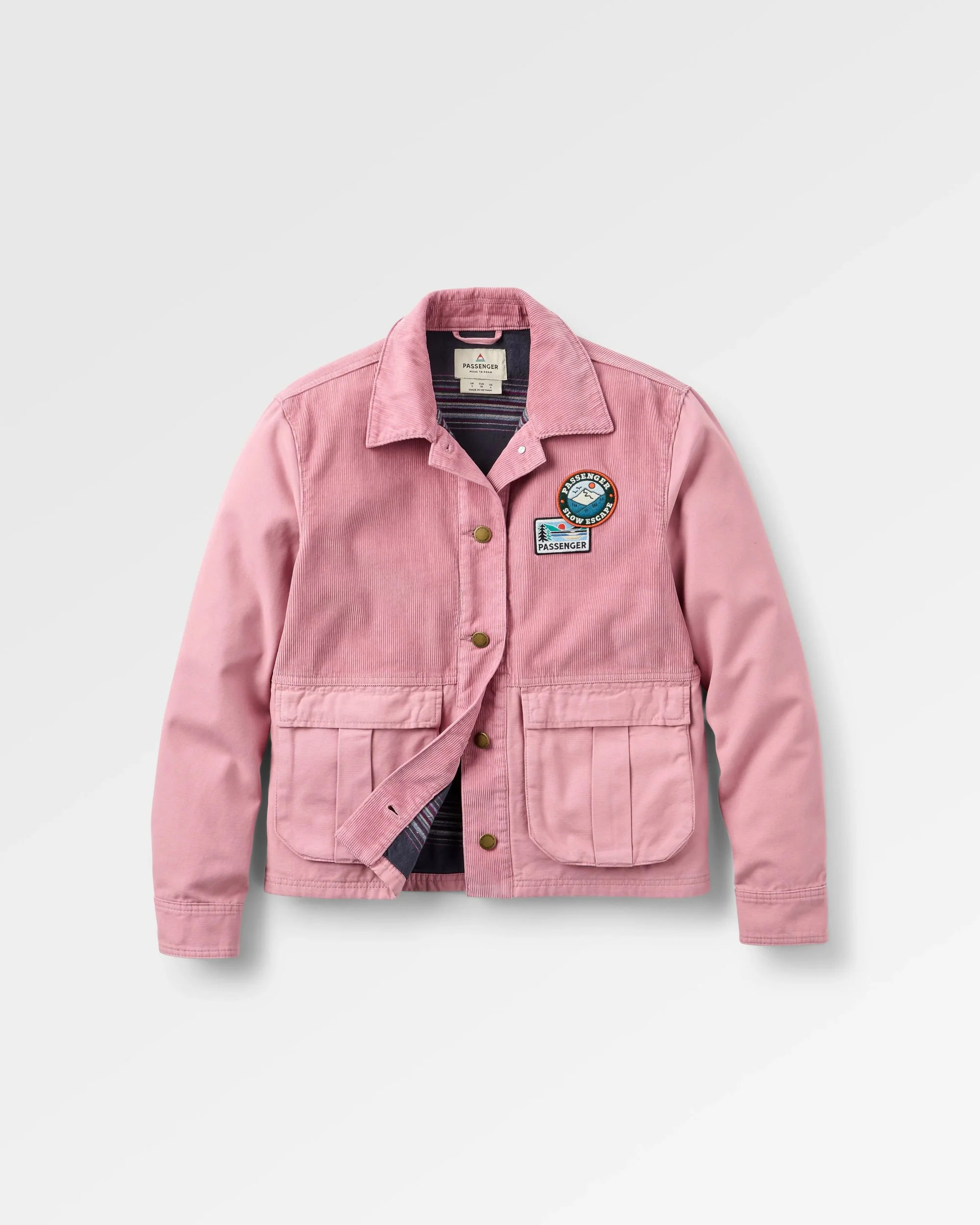 Nomad Corduroy Overshirt - Pink Haze - Image 2