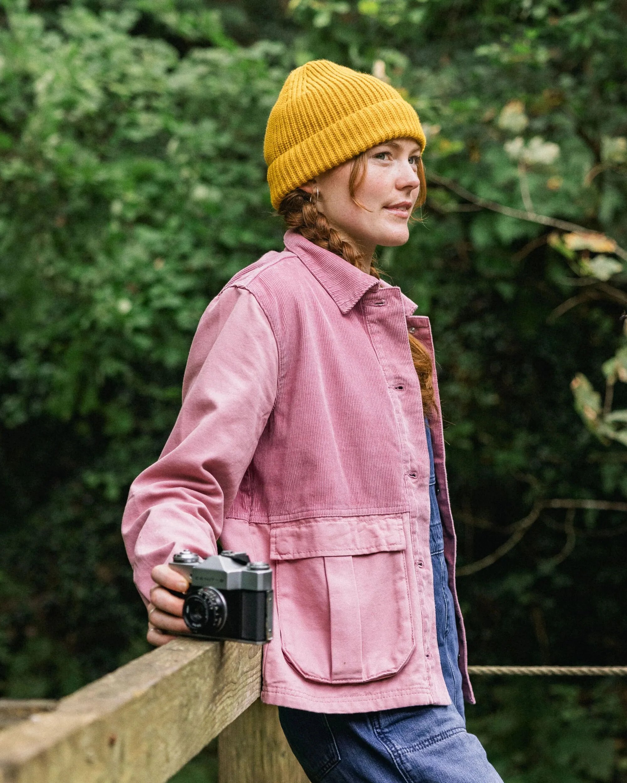 Nomad Corduroy Overshirt - Pink Haze - Image 4