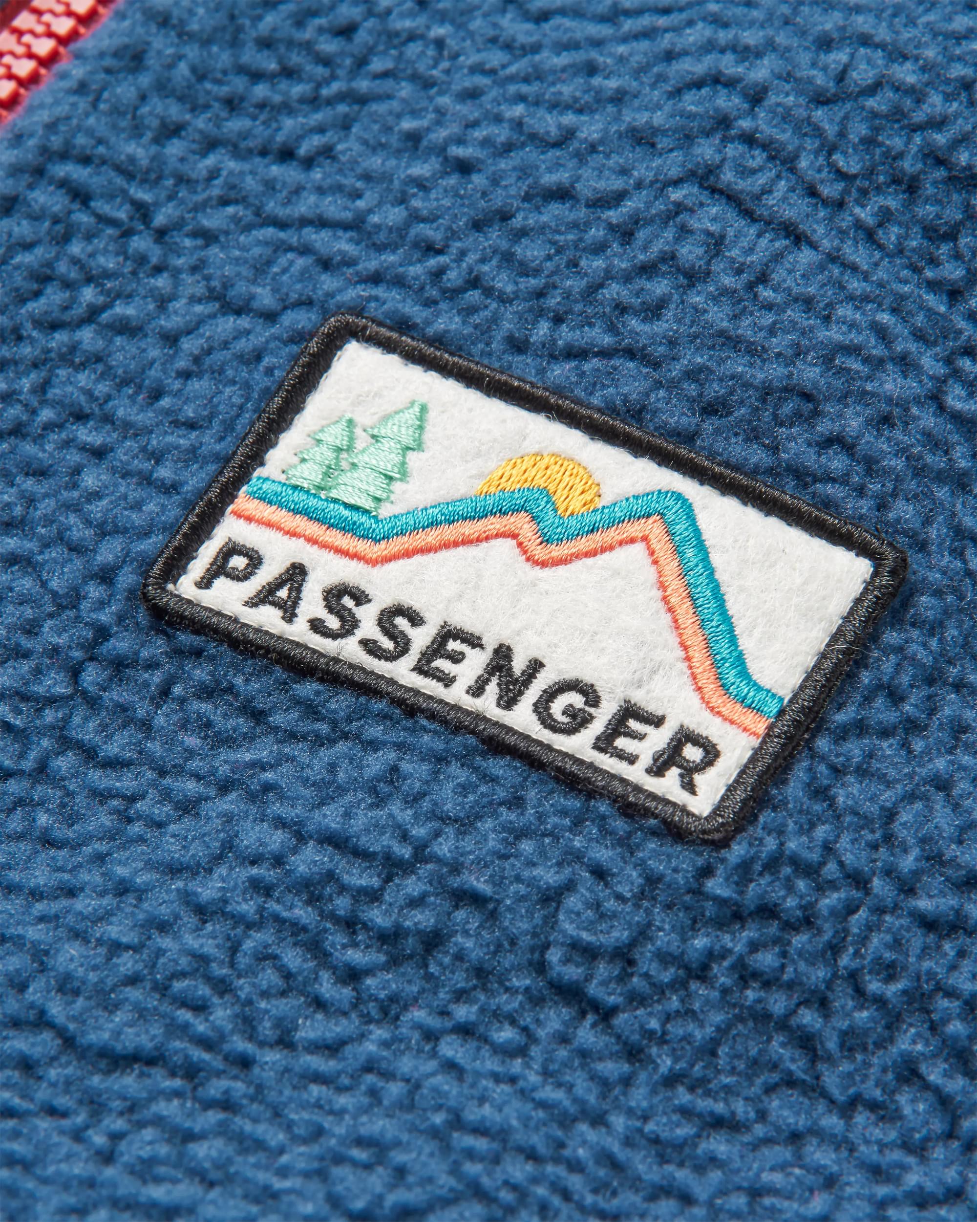 North Coast Full Zip Sherpa Fleece - Dark Denim - Image 10