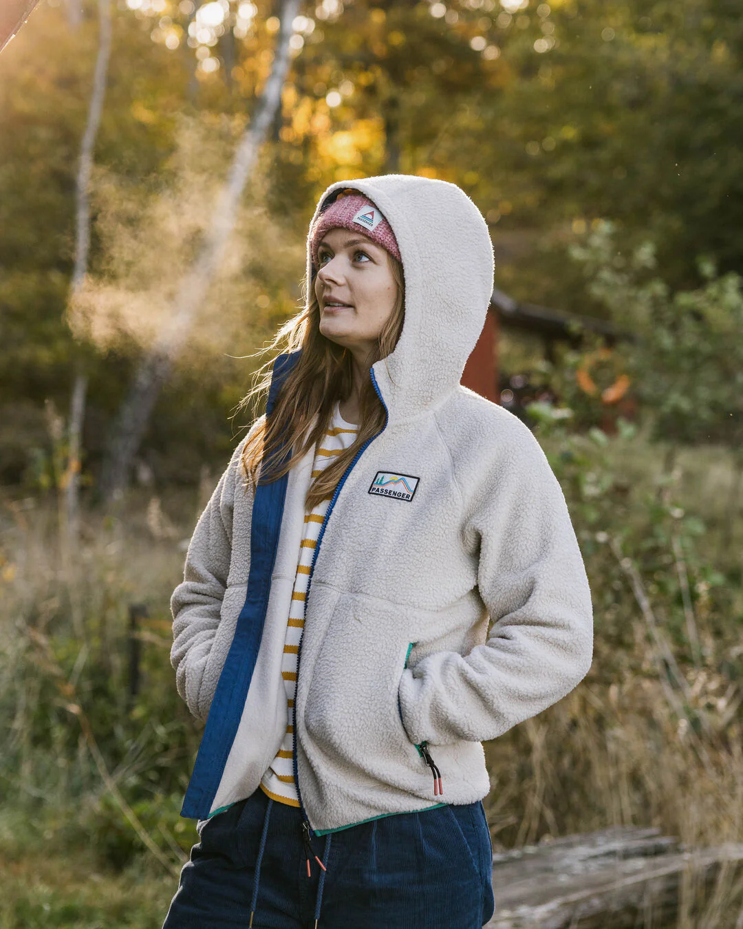 North Coast Full Zip Sherpa Fleece - Oatmeal