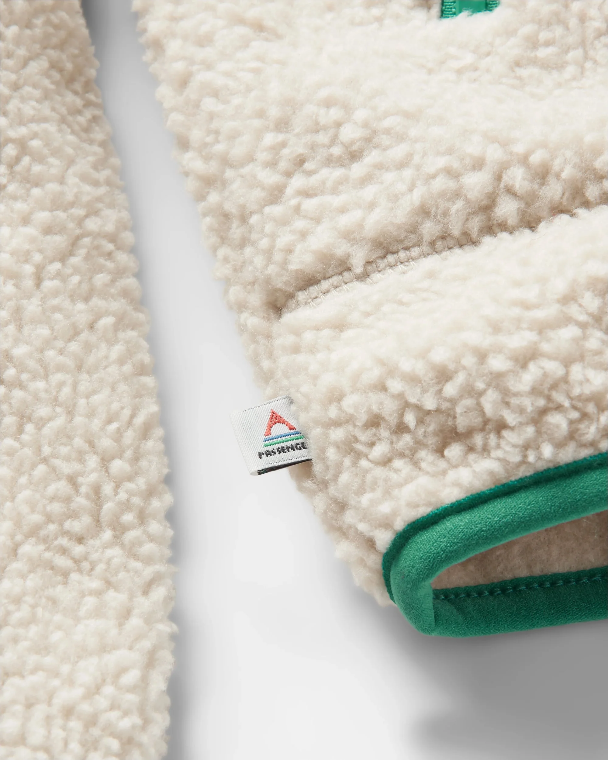 North Coast Full Zip Sherpa Fleece - Oatmeal - Image 8