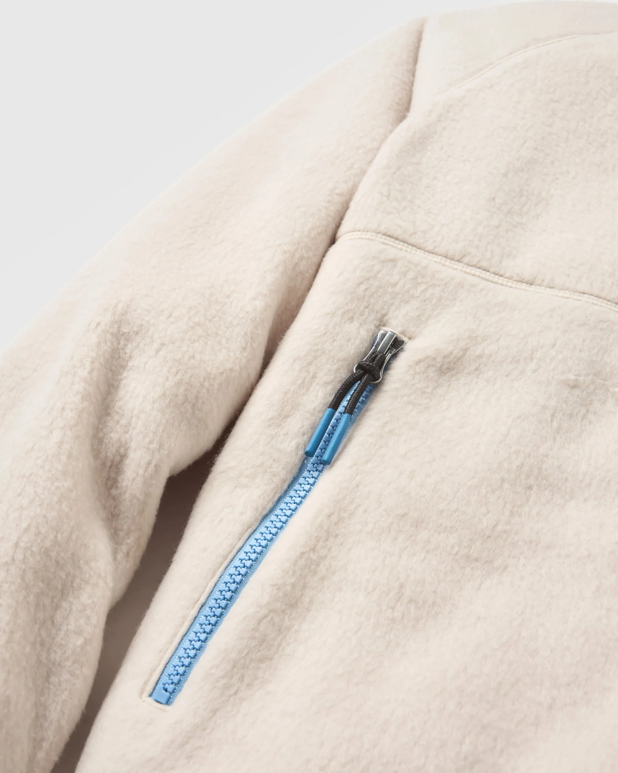 North Coast Vista Full Zip Sherpa Fleece - Oatmeal - Image 9