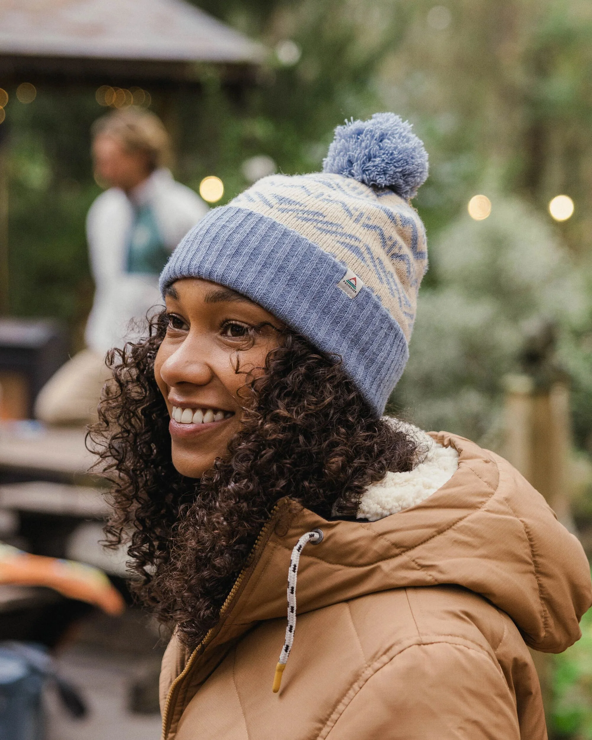 Nurture Bobble Beanie - Faded Denim - Image 2