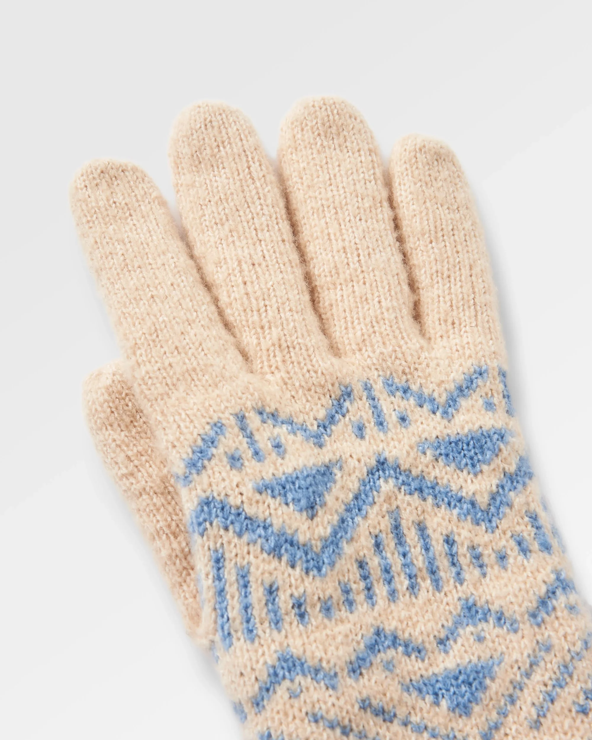 Nurture Knitted Gloves - Faded Denim/Stone - Image 5