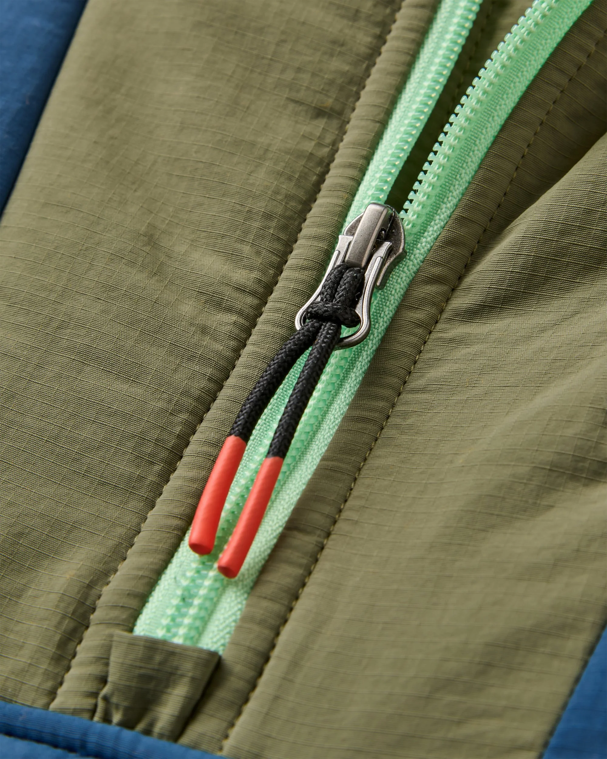 Ocean Insulated Anorak - Dark Denim/ Dusty Olive - Image 6