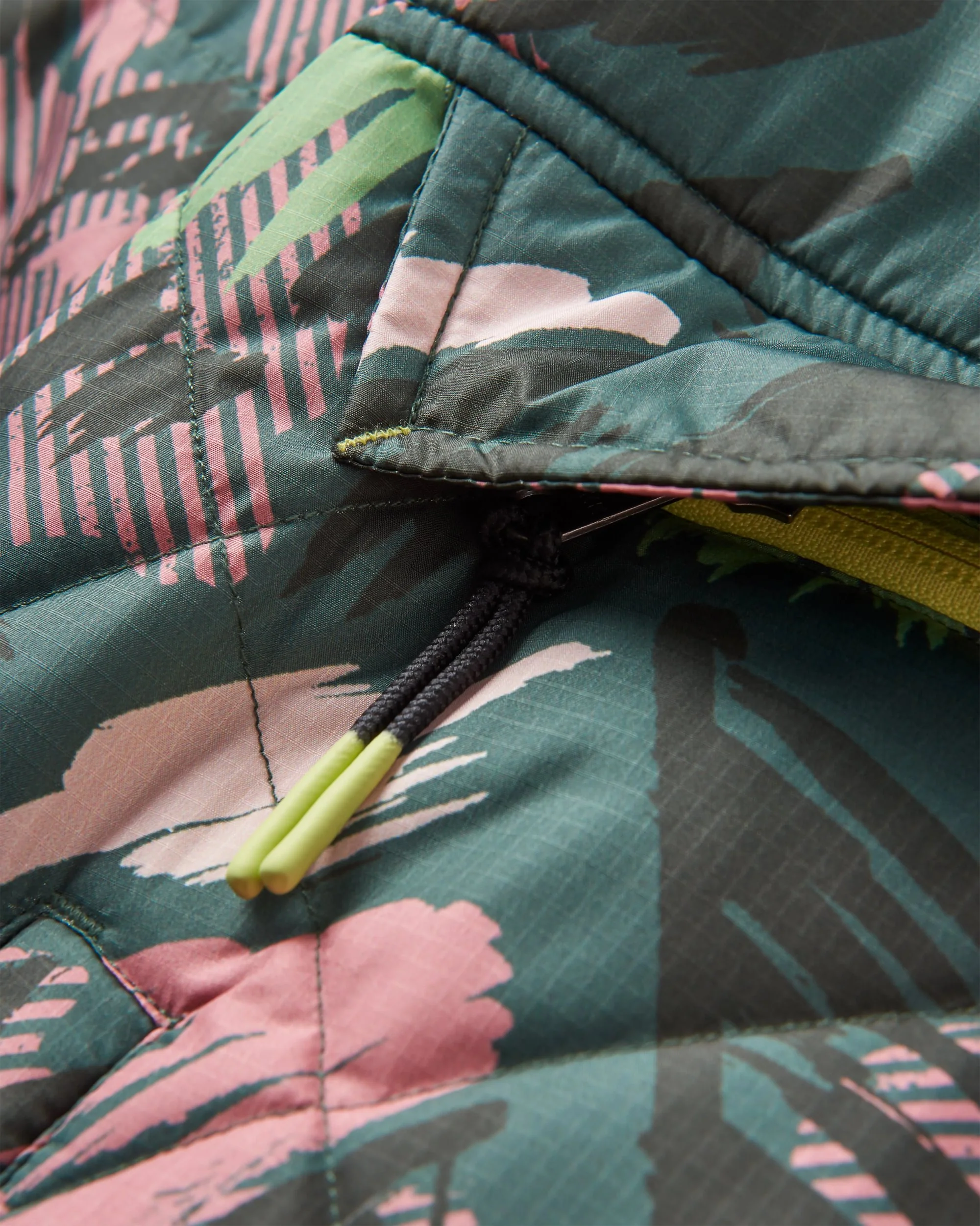 Ocean Insulated Anorak - Abstract Mountain Fir Tree - Image 7