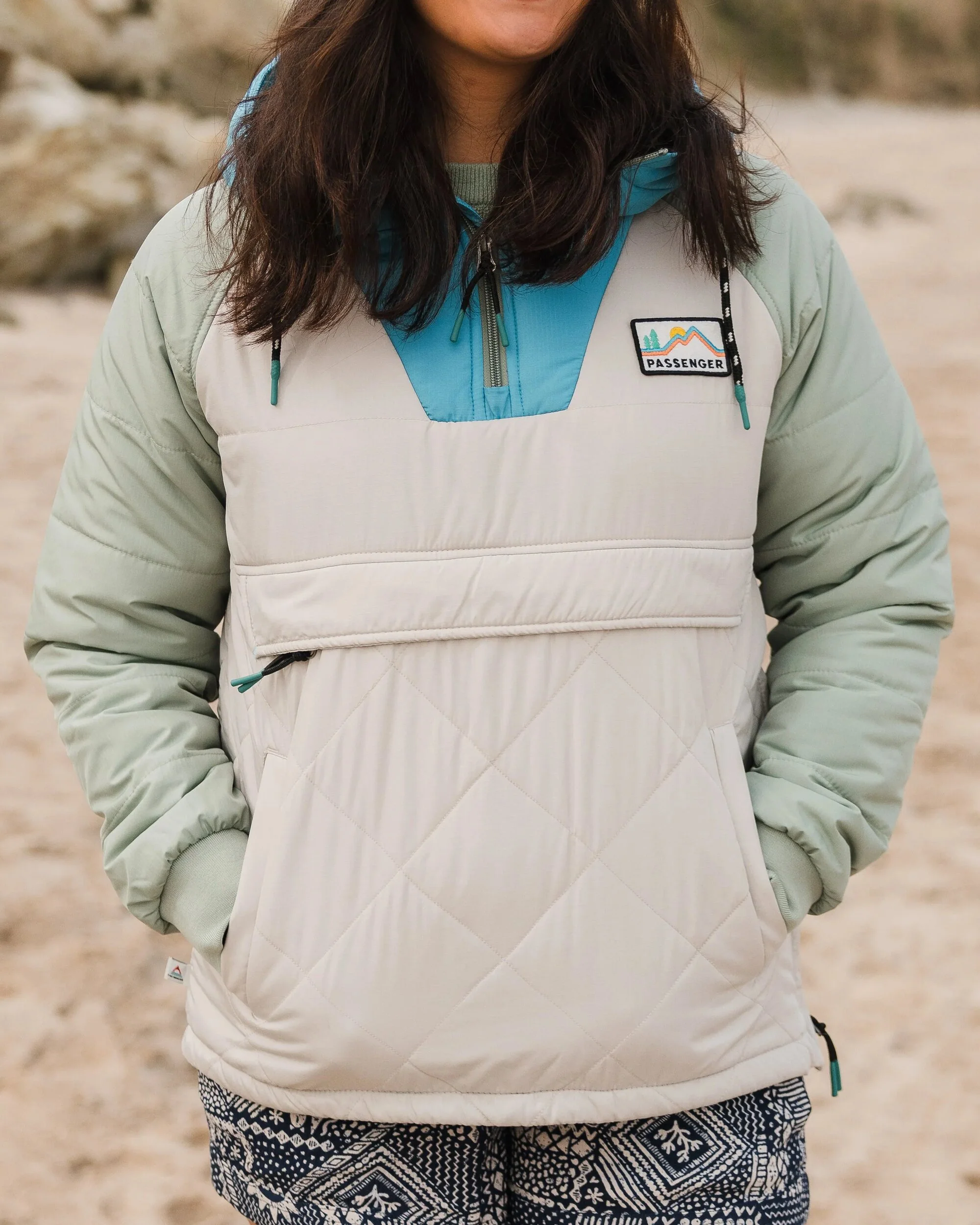 Ocean Insulated Anorak - Pebble Grey