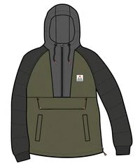 Oceanic Insulated Anorak - Black/Khaki - Image 11