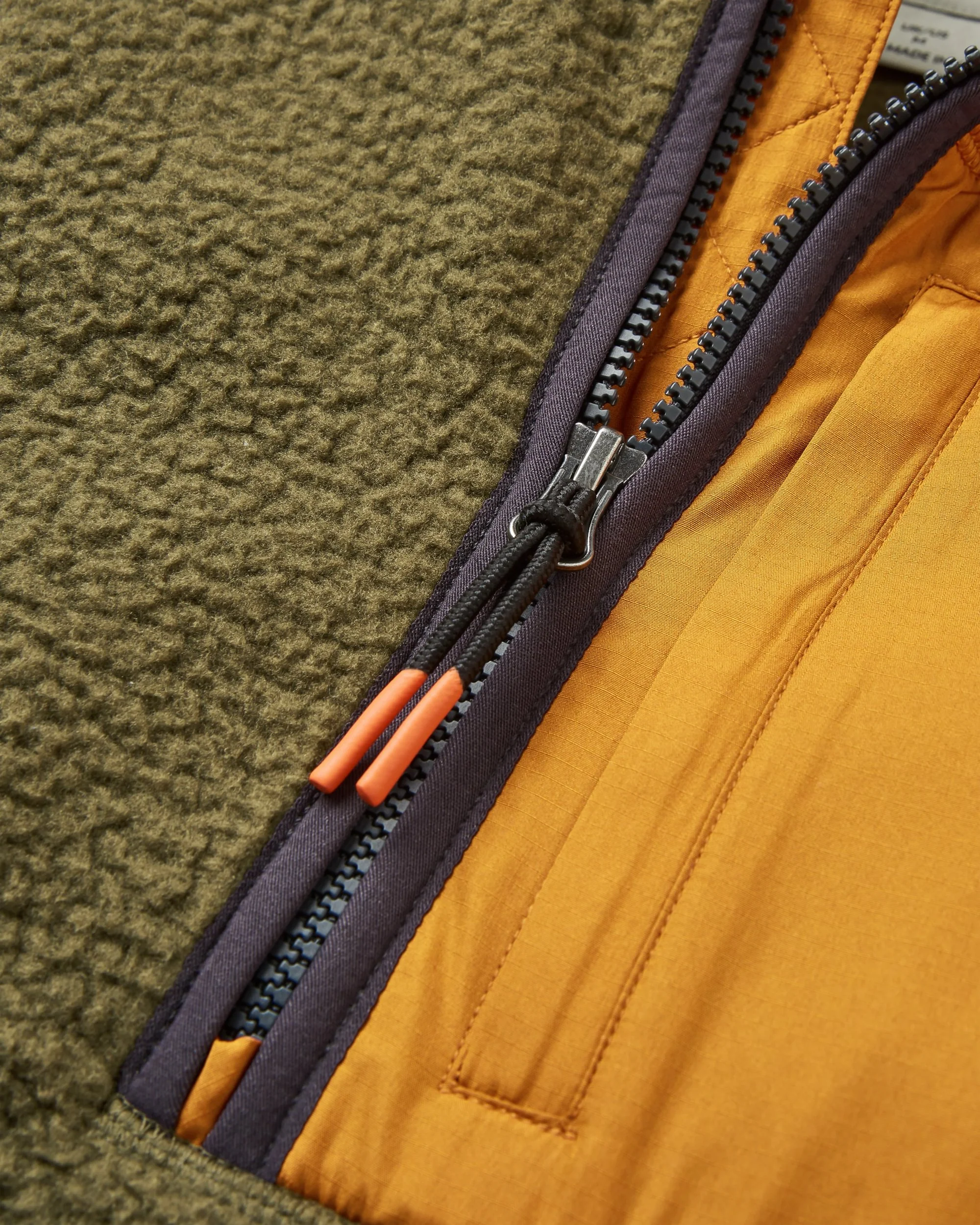Offgrid 1/2 Zip Sherpa Fleece - Dark Olive - Image 4