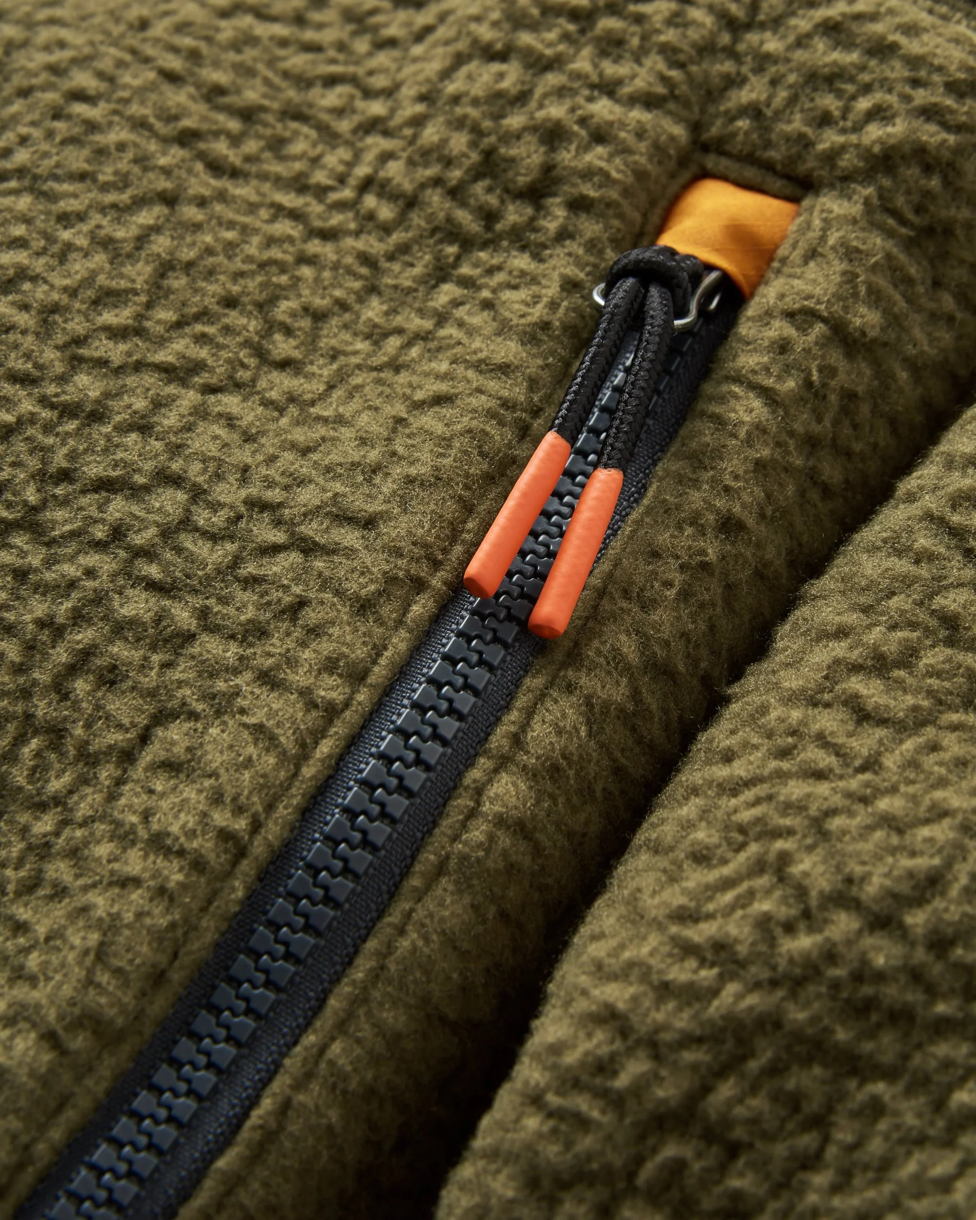 Offgrid 1/2 Zip Sherpa Fleece - Dark Olive - Image 5