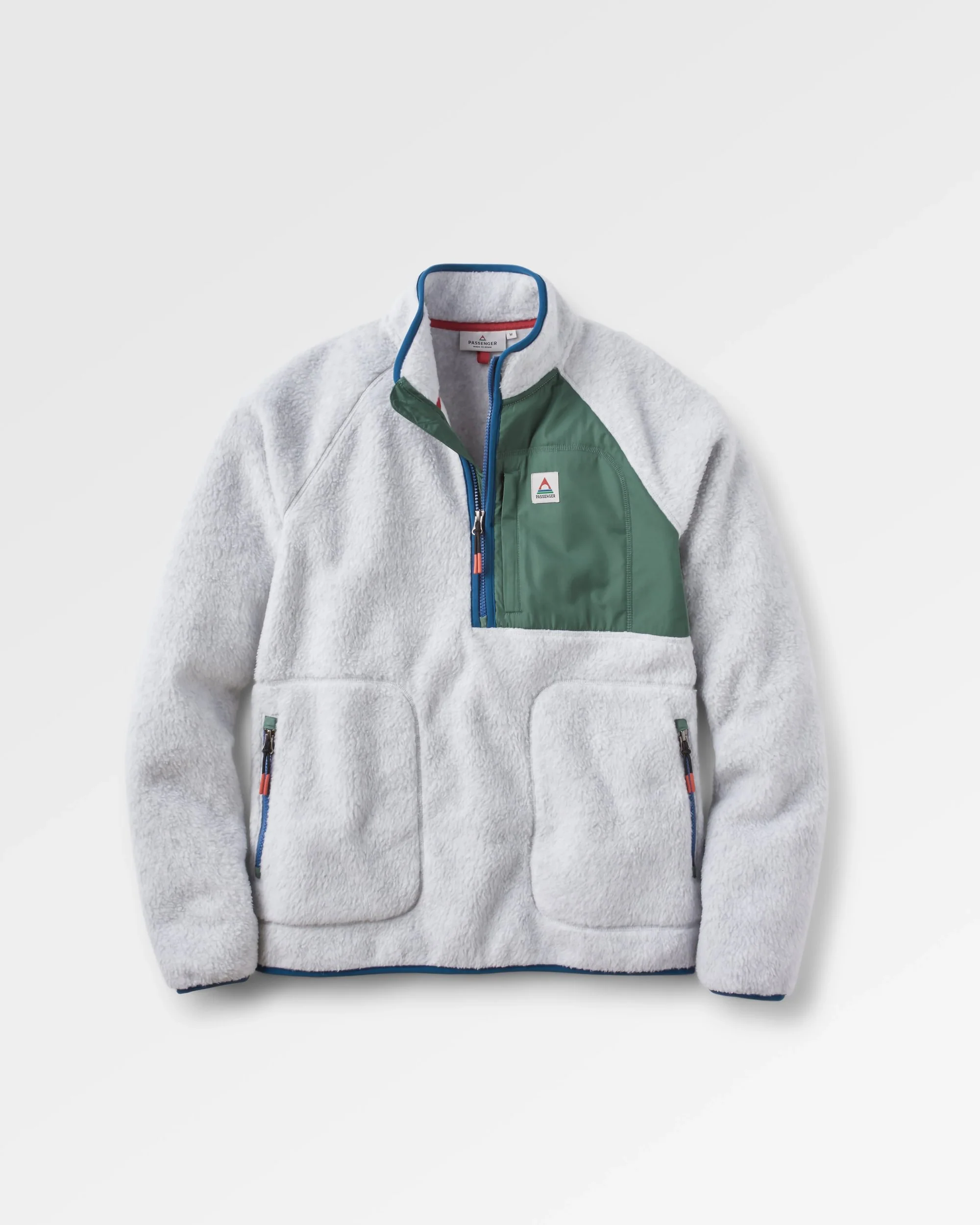 Offgrid 1/2 Zip Sherpa Fleece - Grey Marl 2 - Image 2