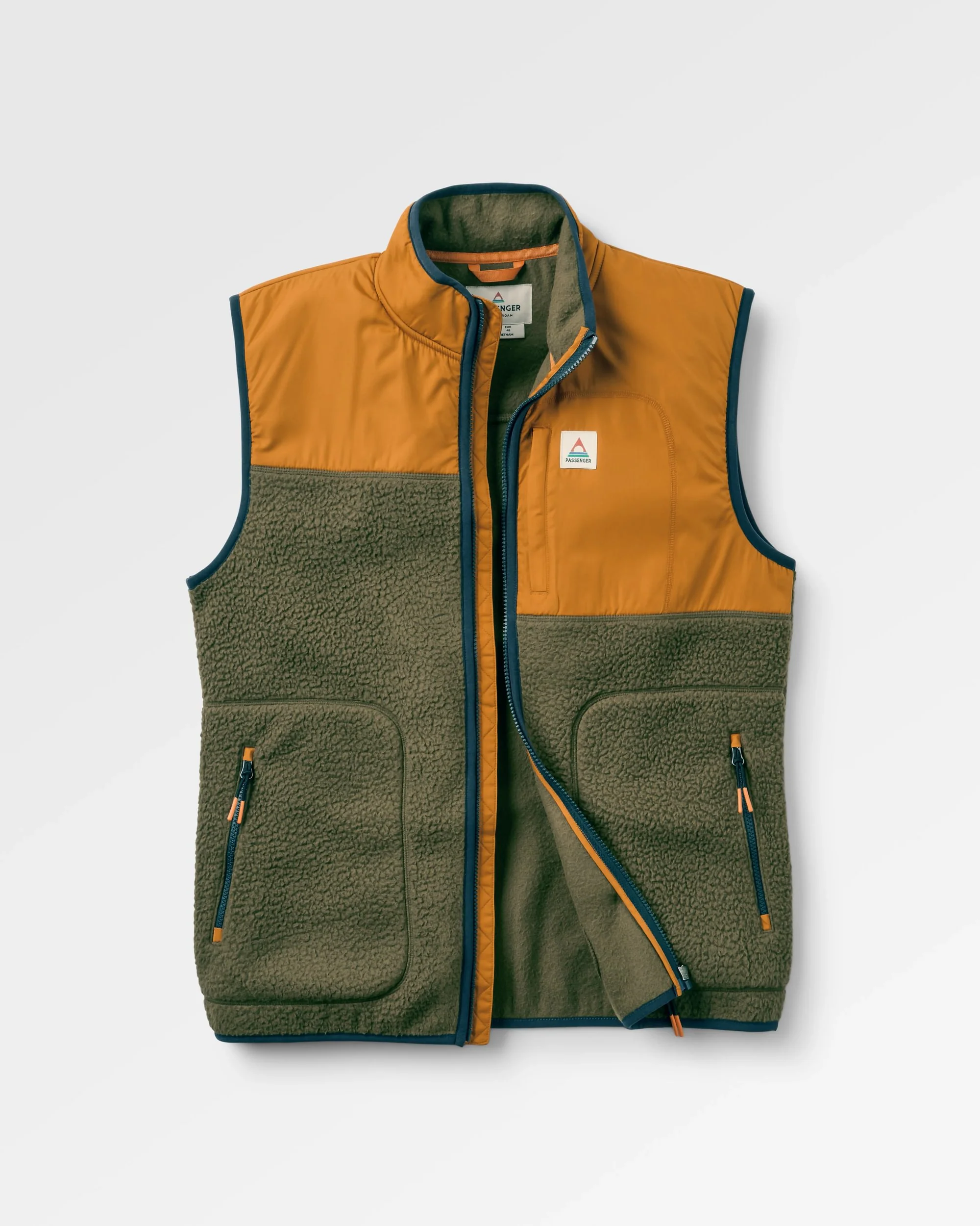 Offgrid Sherpa Fleece Vest - Dark Olive