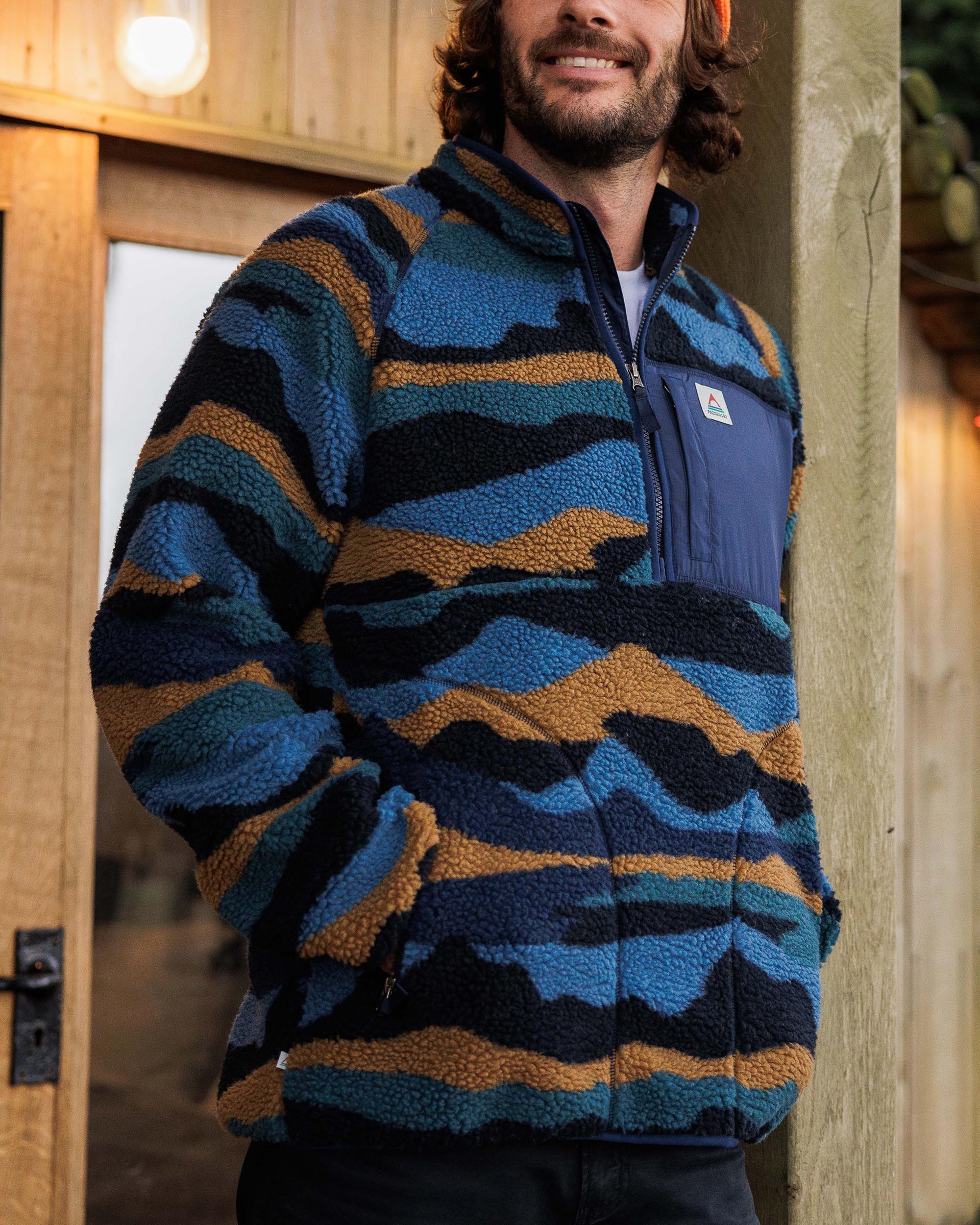 Offroad Sherpa 1/2 Zip Fleece - Scenic Navy - Image 2