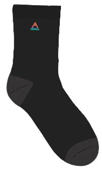 Organic Crew Socks - Black - Image 6