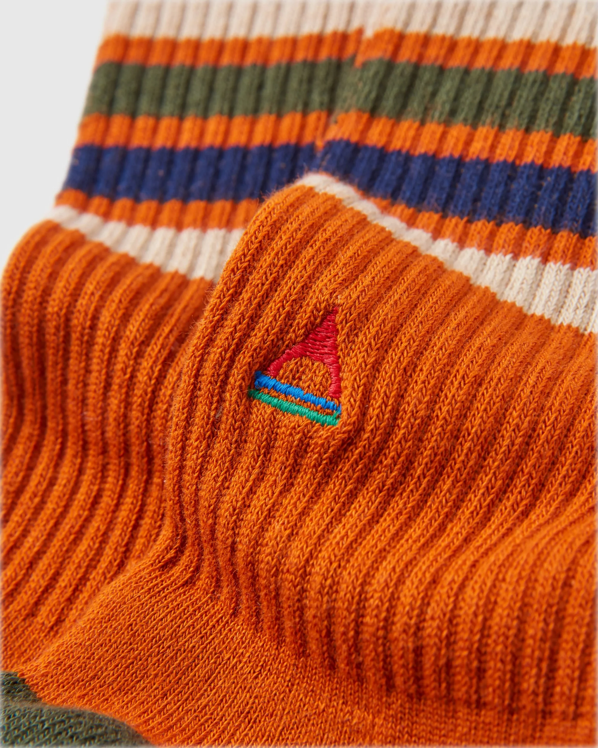 Classic Midweight Crew Socks - Burnt Orange - Image 3