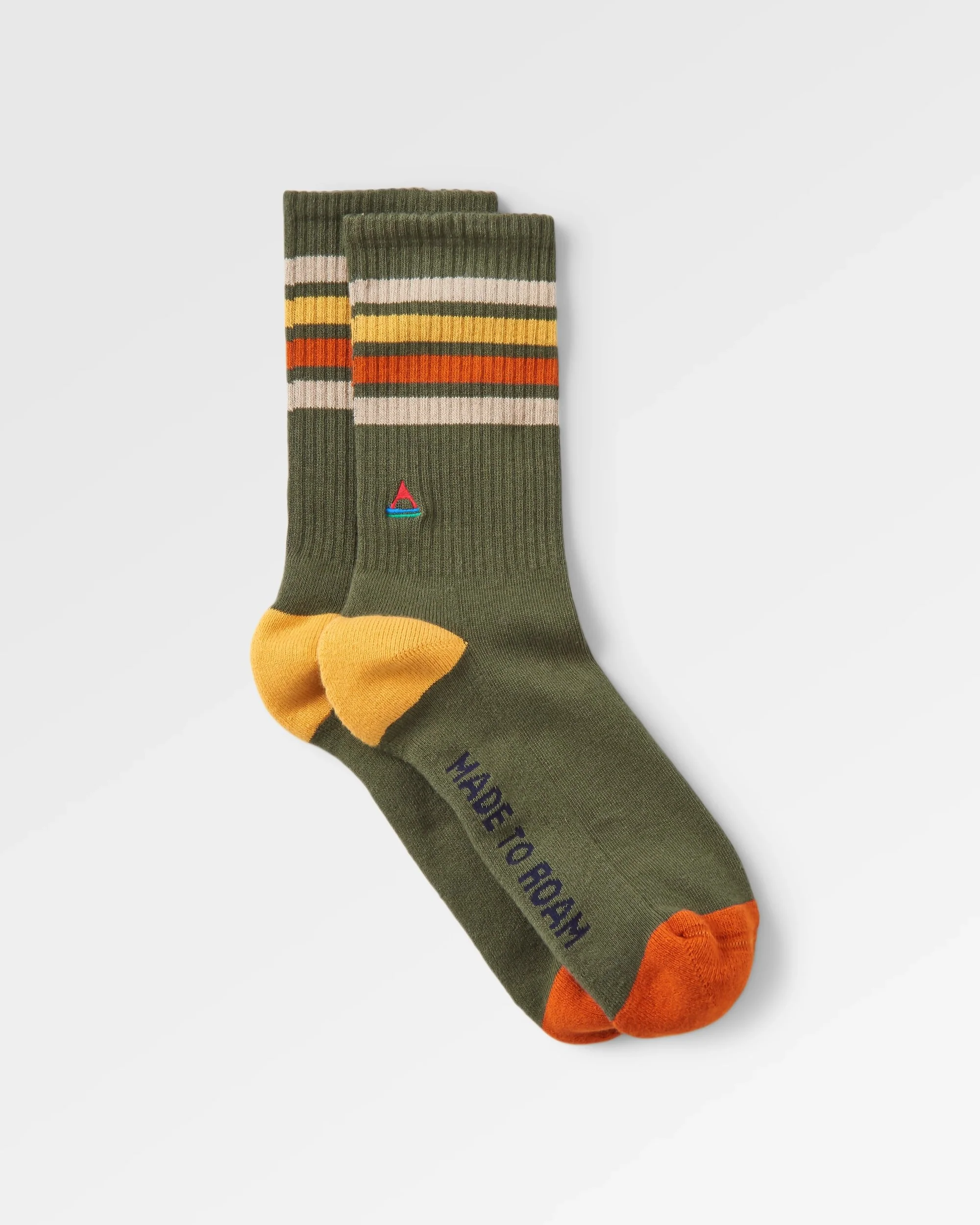 Classic Midweight Crew Socks - Khaki